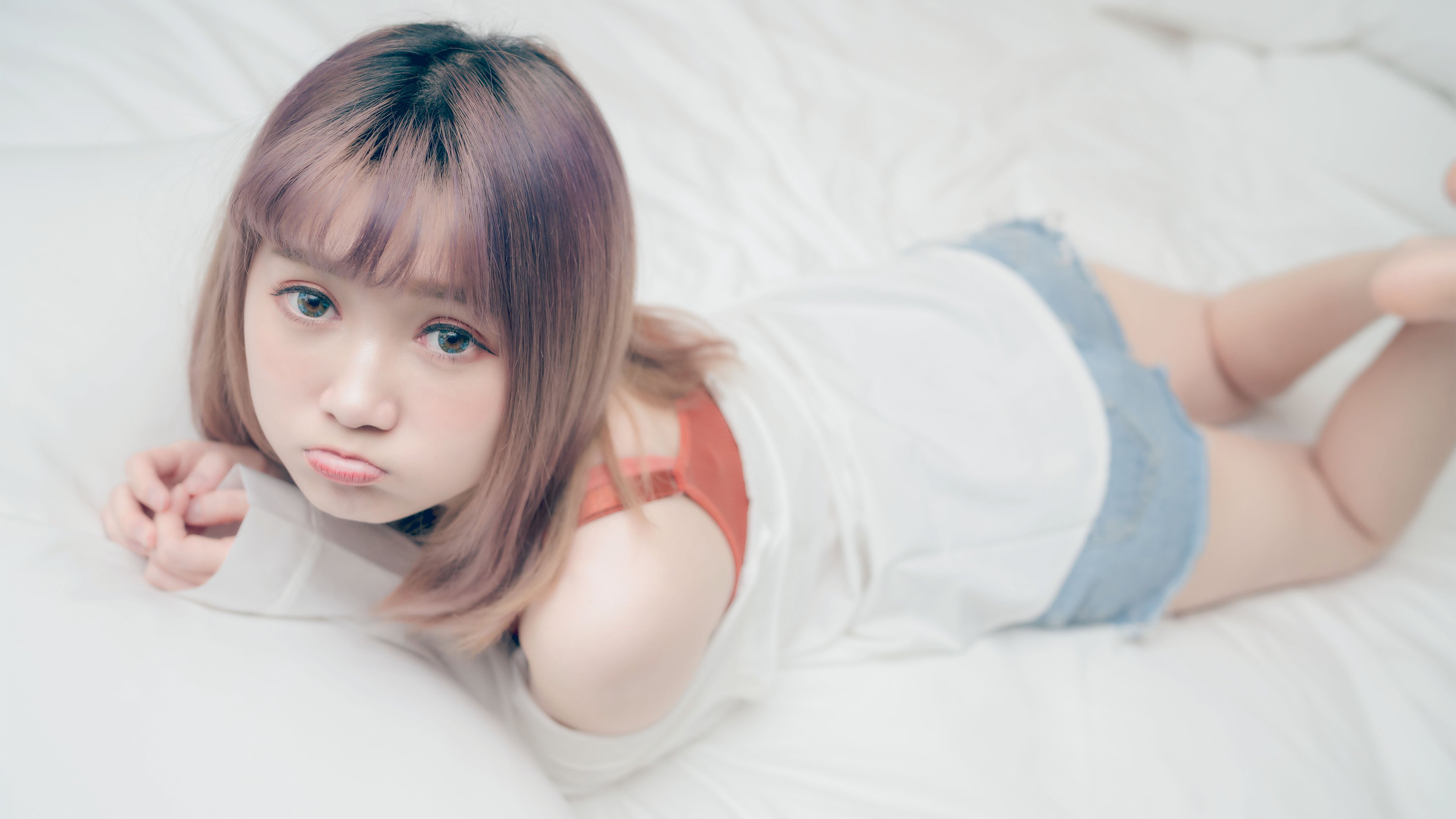 清纯 可爱 嘟嘴