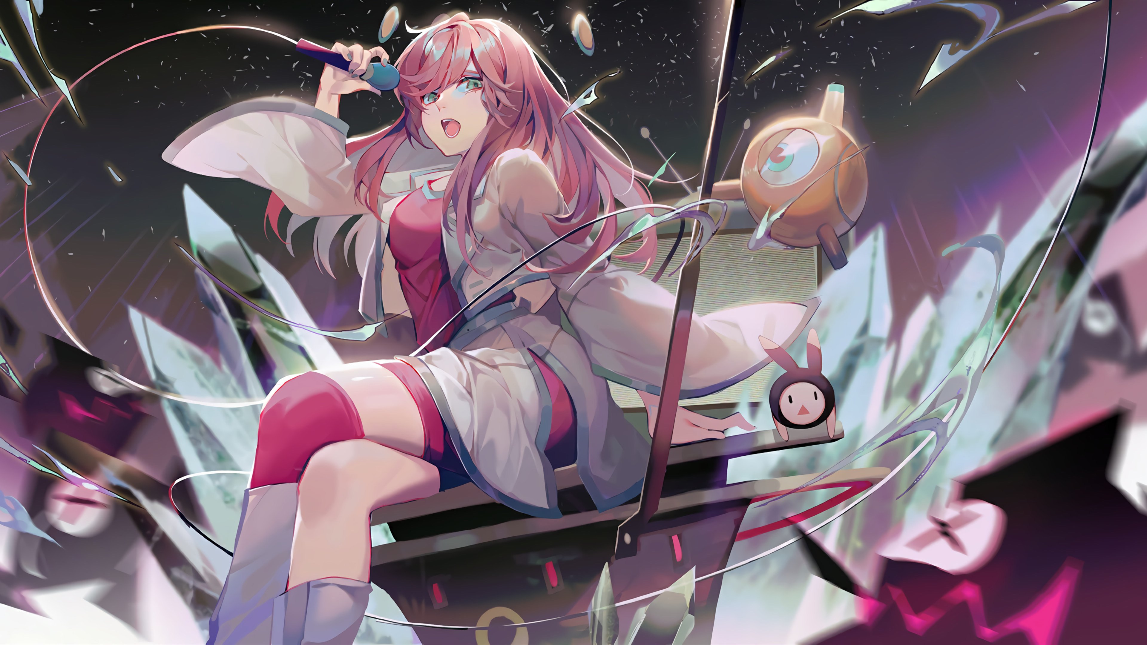 卡通人物 二次元 唱歌 KTV