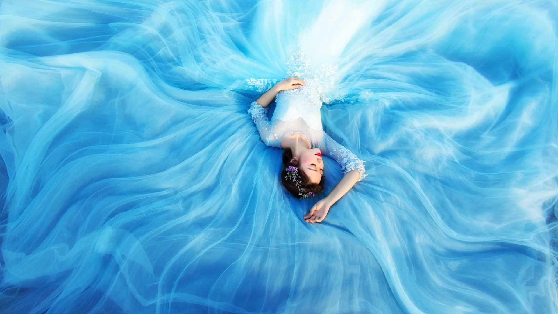 白衣 美女 白裙 模特 舞蹈 天使