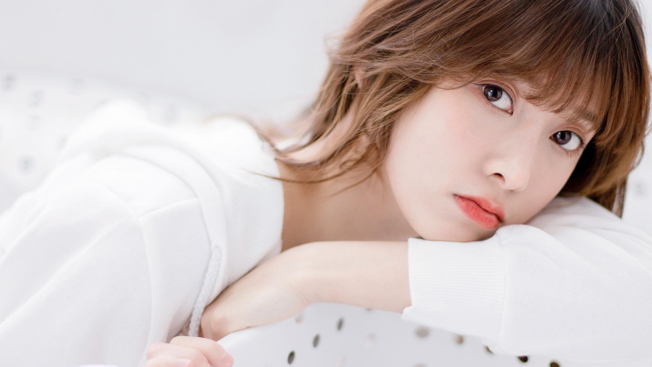 清纯 短发 女神