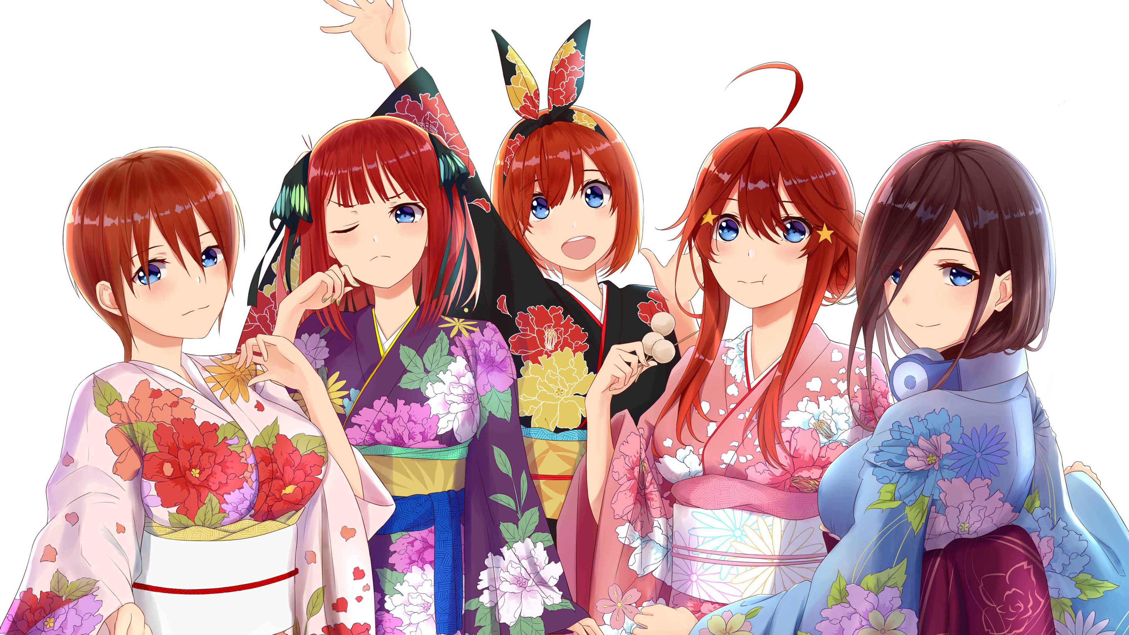 卡通人物 和服 姐妹 耳机