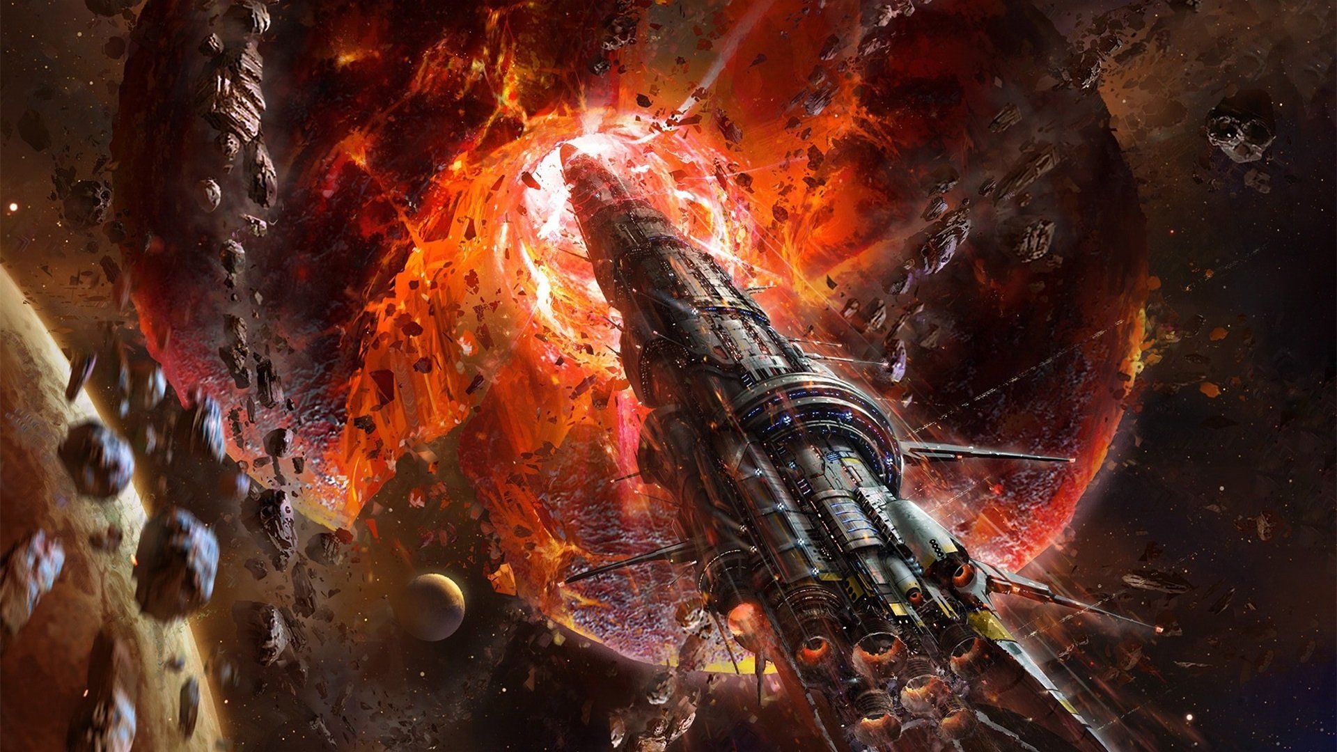 黑洞 飞船 宇宙 太空