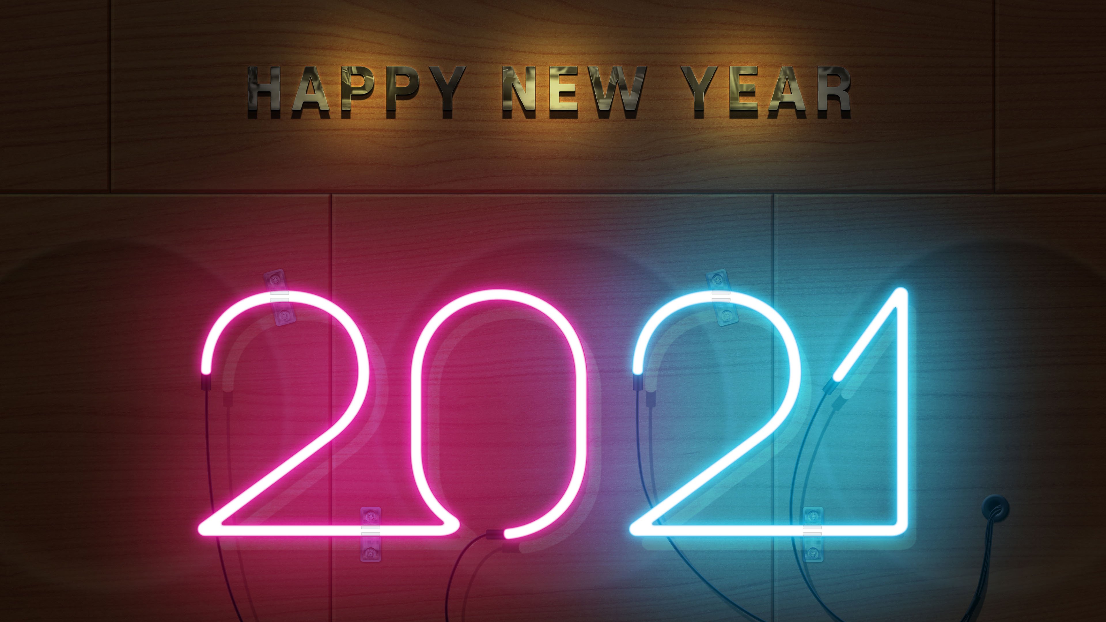 新年 2021 灯光 快乐