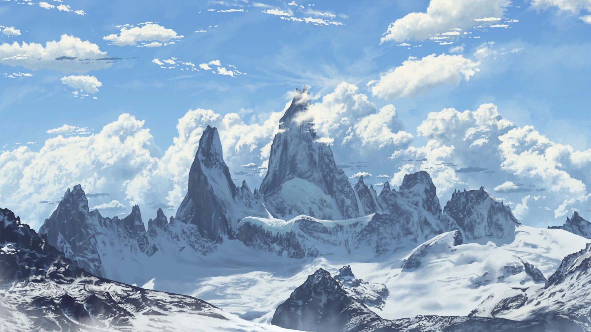 雪山 苍天 冰天雪地 寒冷