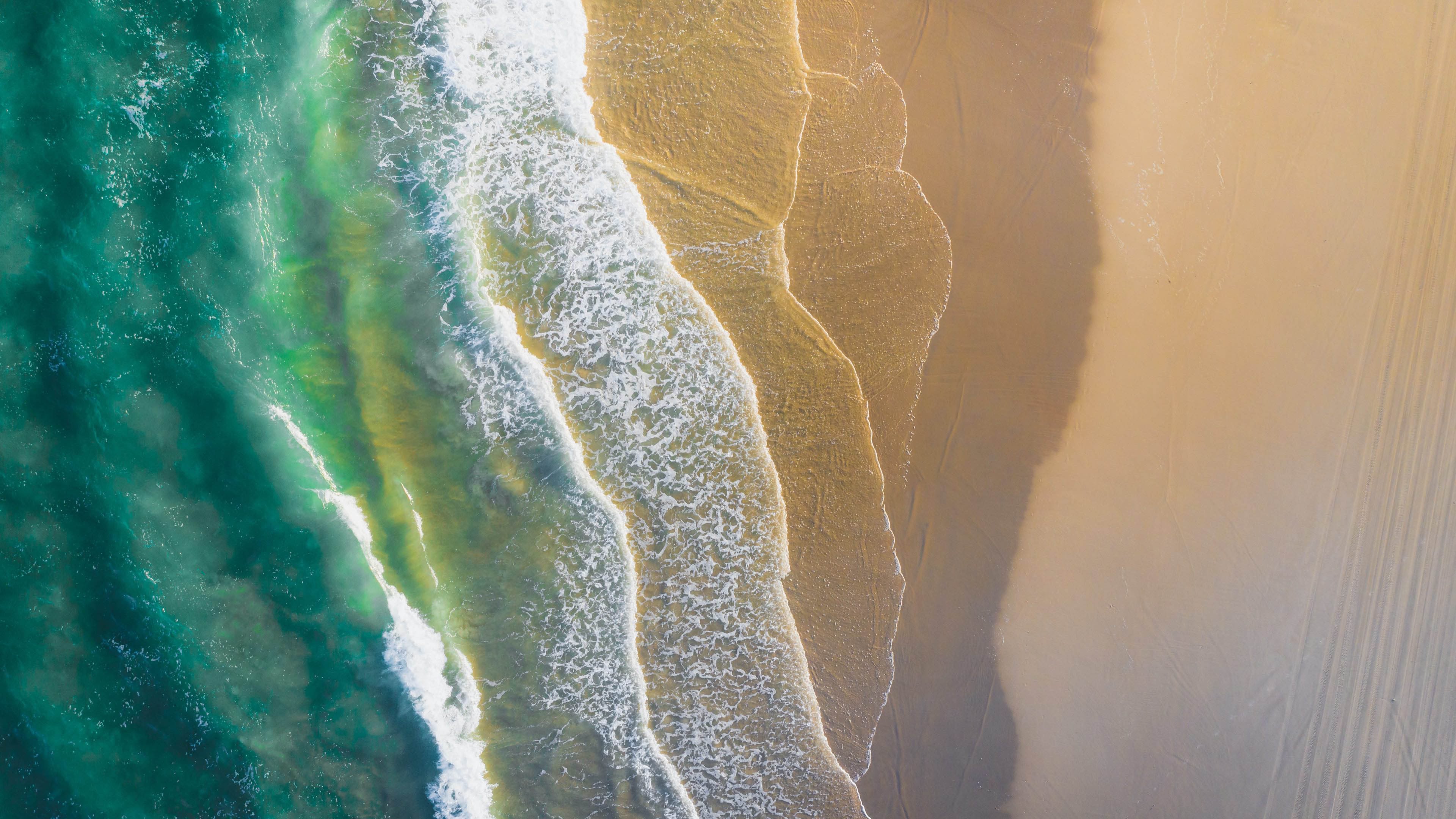 海洋天堂 海浪 沙滩 航拍 碧蓝