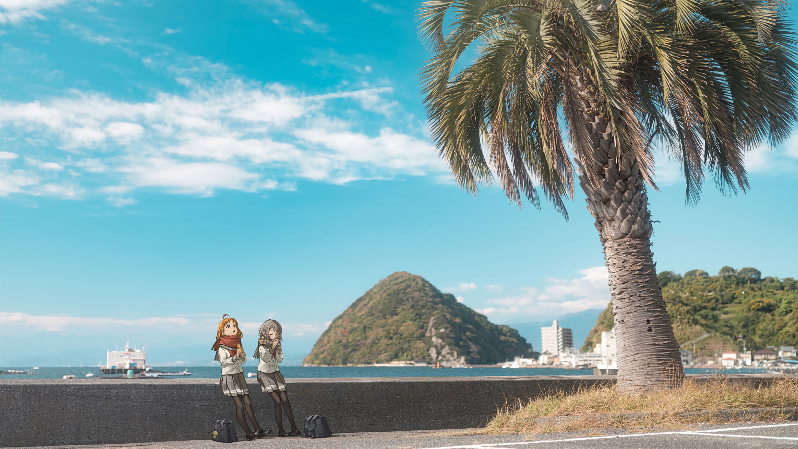 云朵 海风 放学后 码头