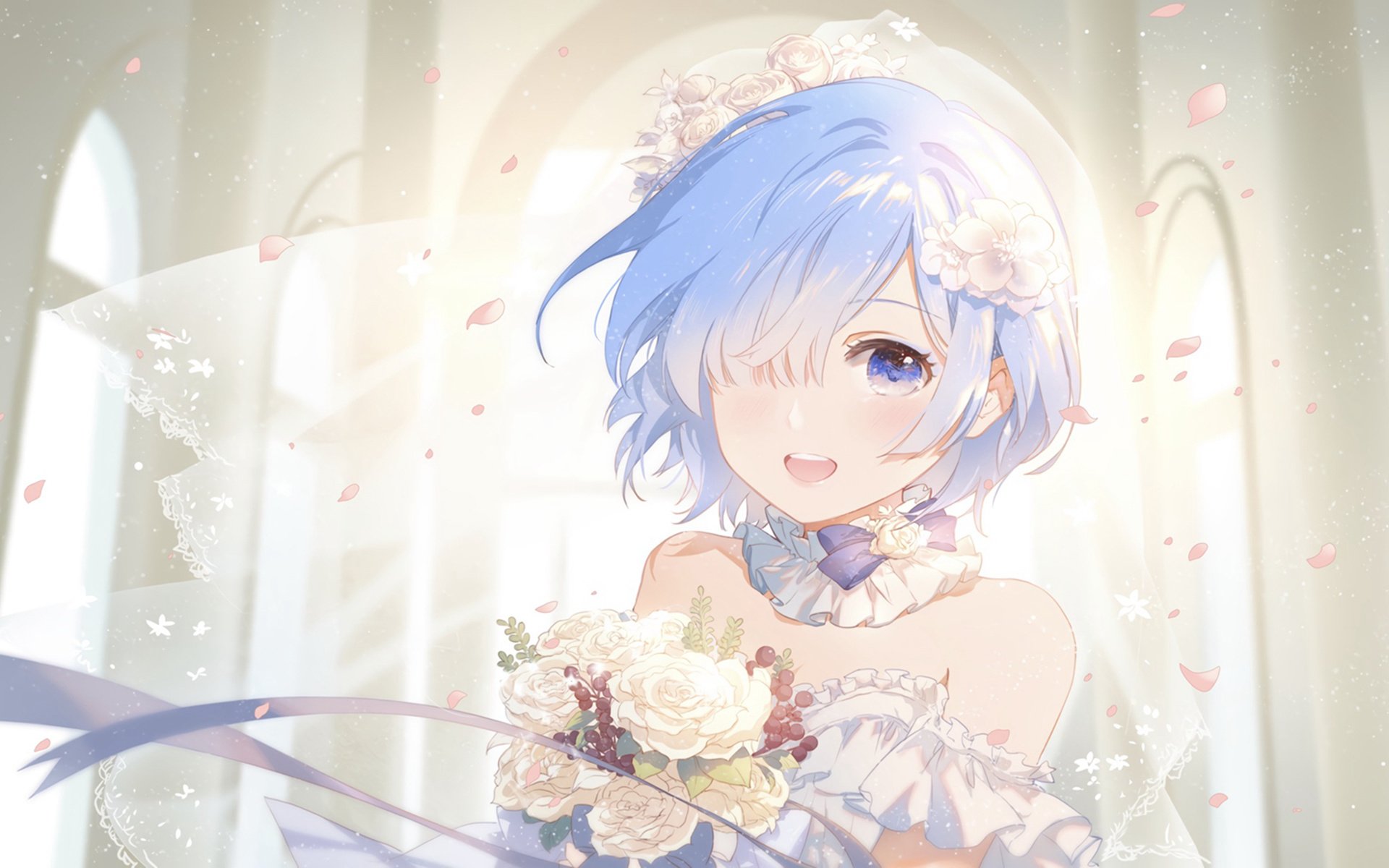 蕾姆 婚纱 礼物 教堂