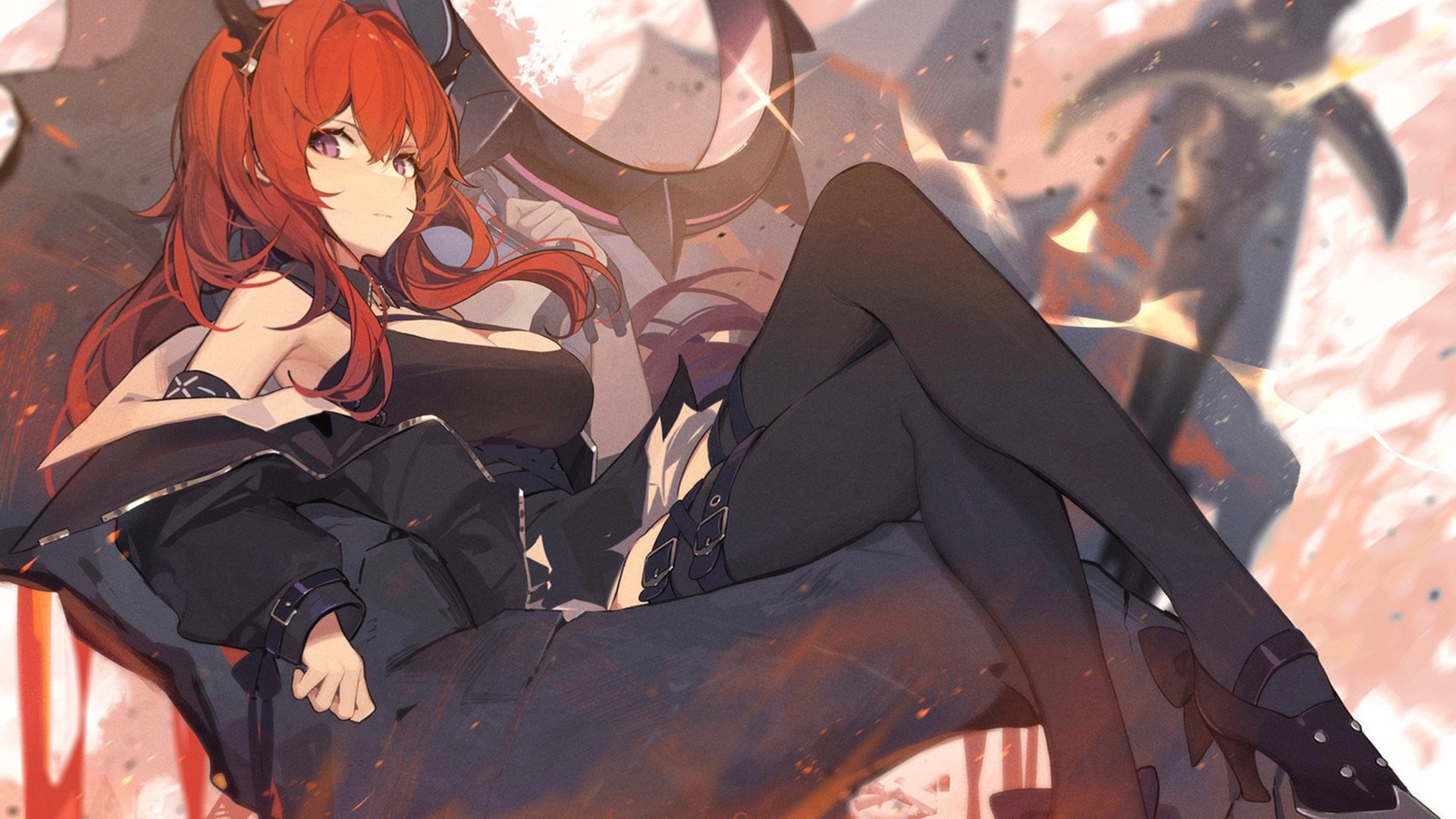 卡通人物 女王 魔鬼 高跟鞋 牛角