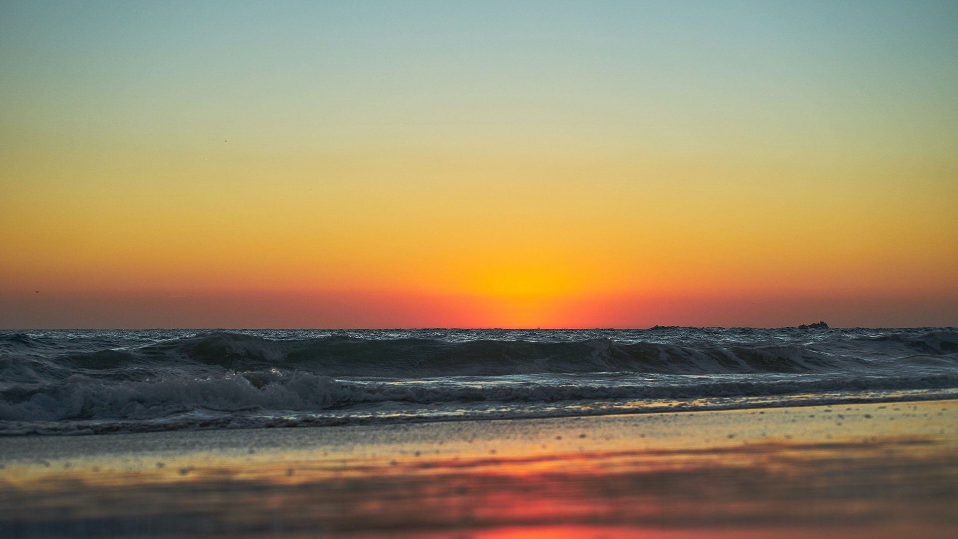 海洋天堂 海浪 黄昏 日落 海滩