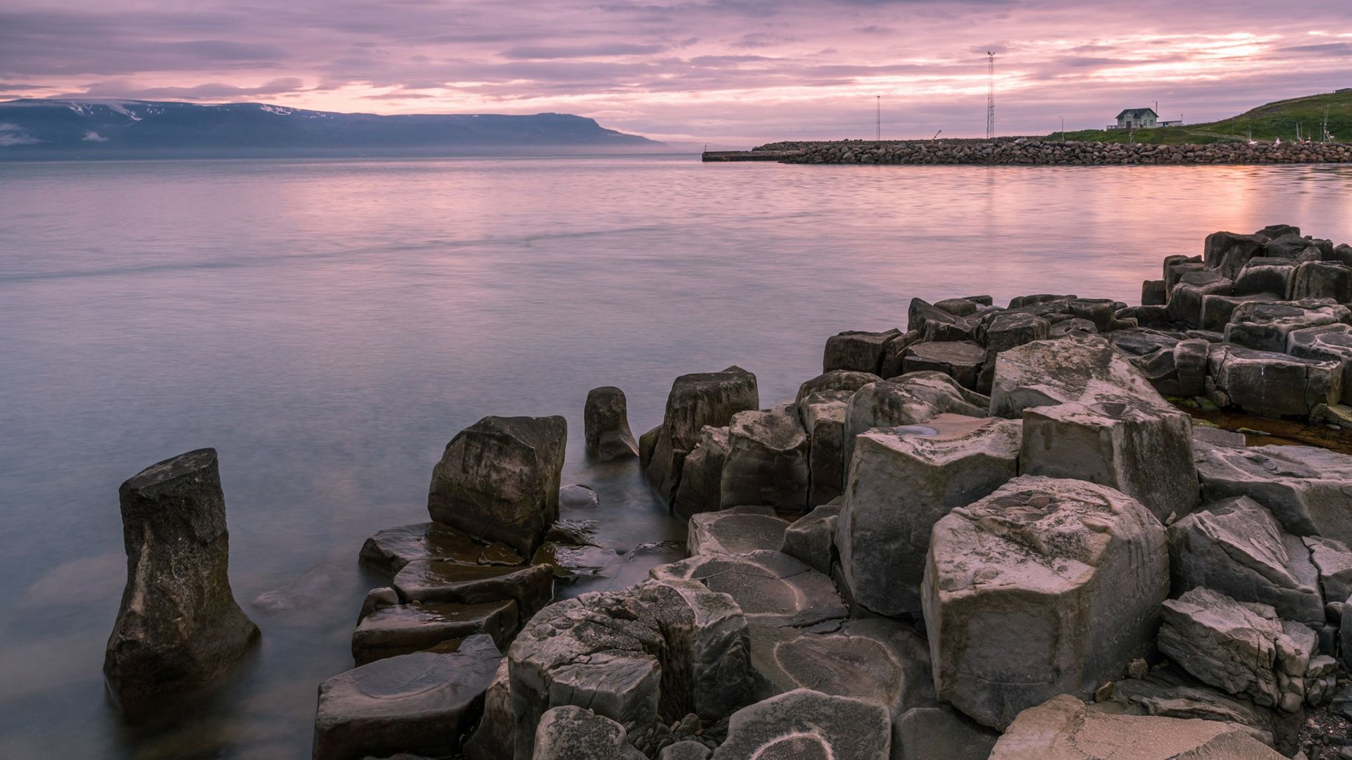 海洋天堂 石头 傍晚 晚霞