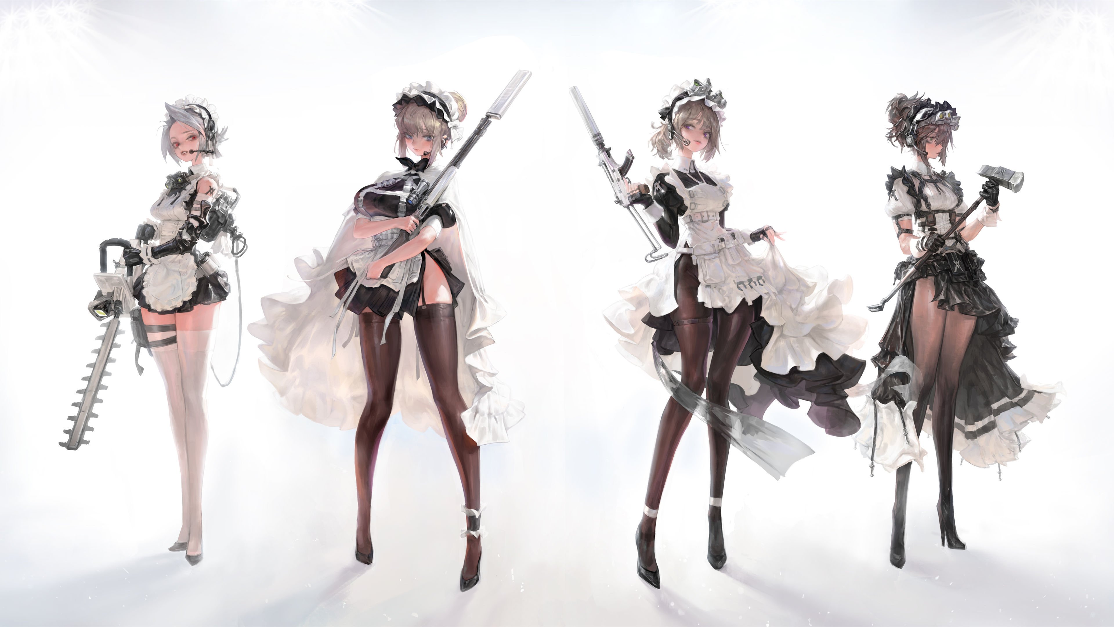 女仆 武器 丝袜 战士