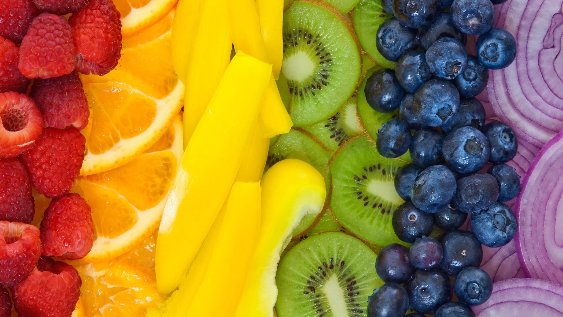 动感水果 树莓 橘子 芒果 猕猴桃 蓝莓