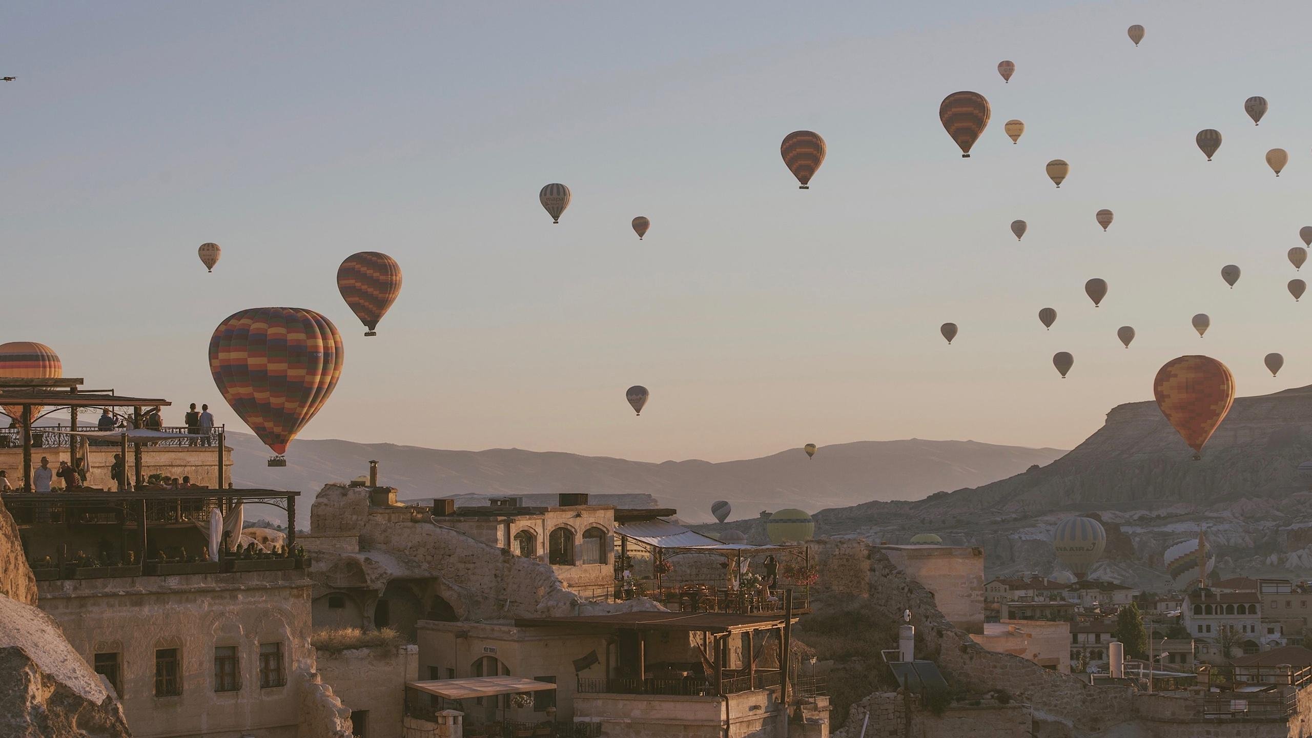 自然风光  土耳其 卡帕多西亚 热气球  浪漫