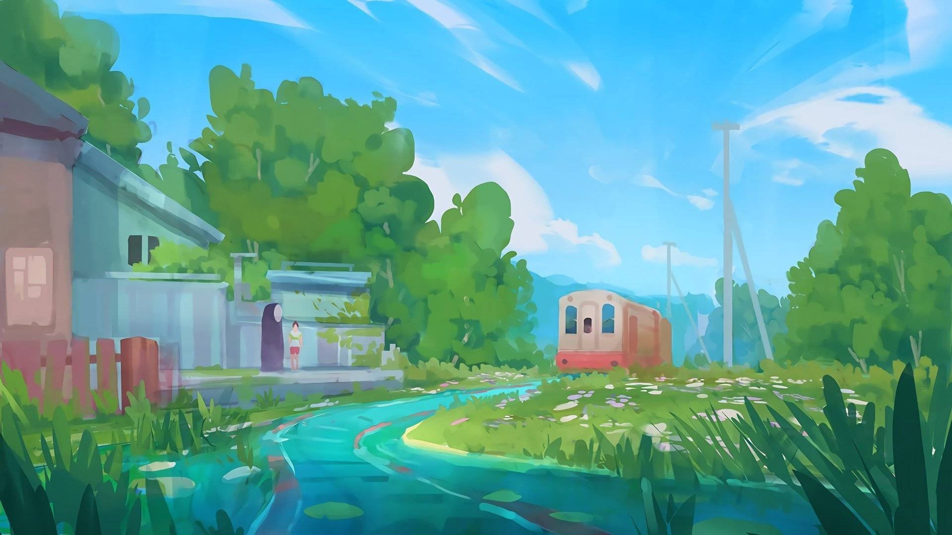 千与千寻 宫崎骏 日系 插画