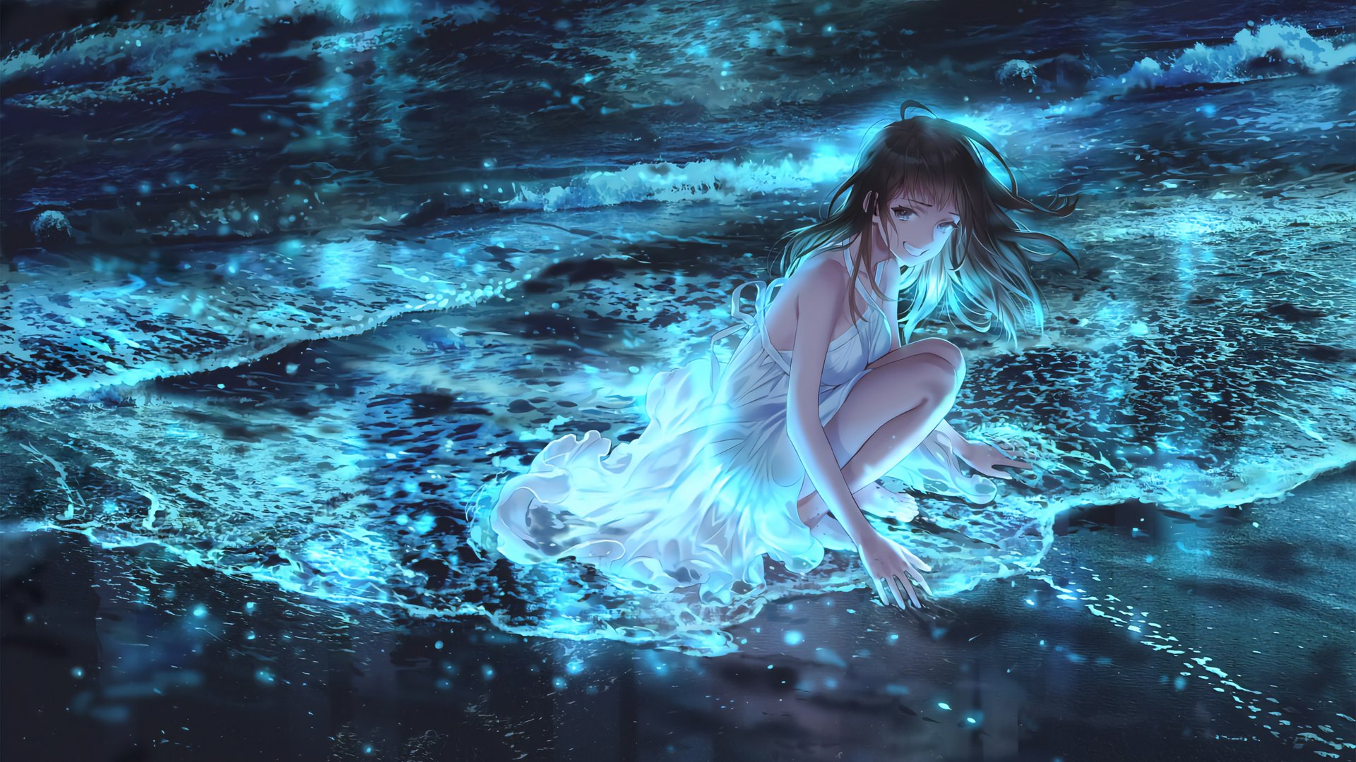 少女 海边 海滩