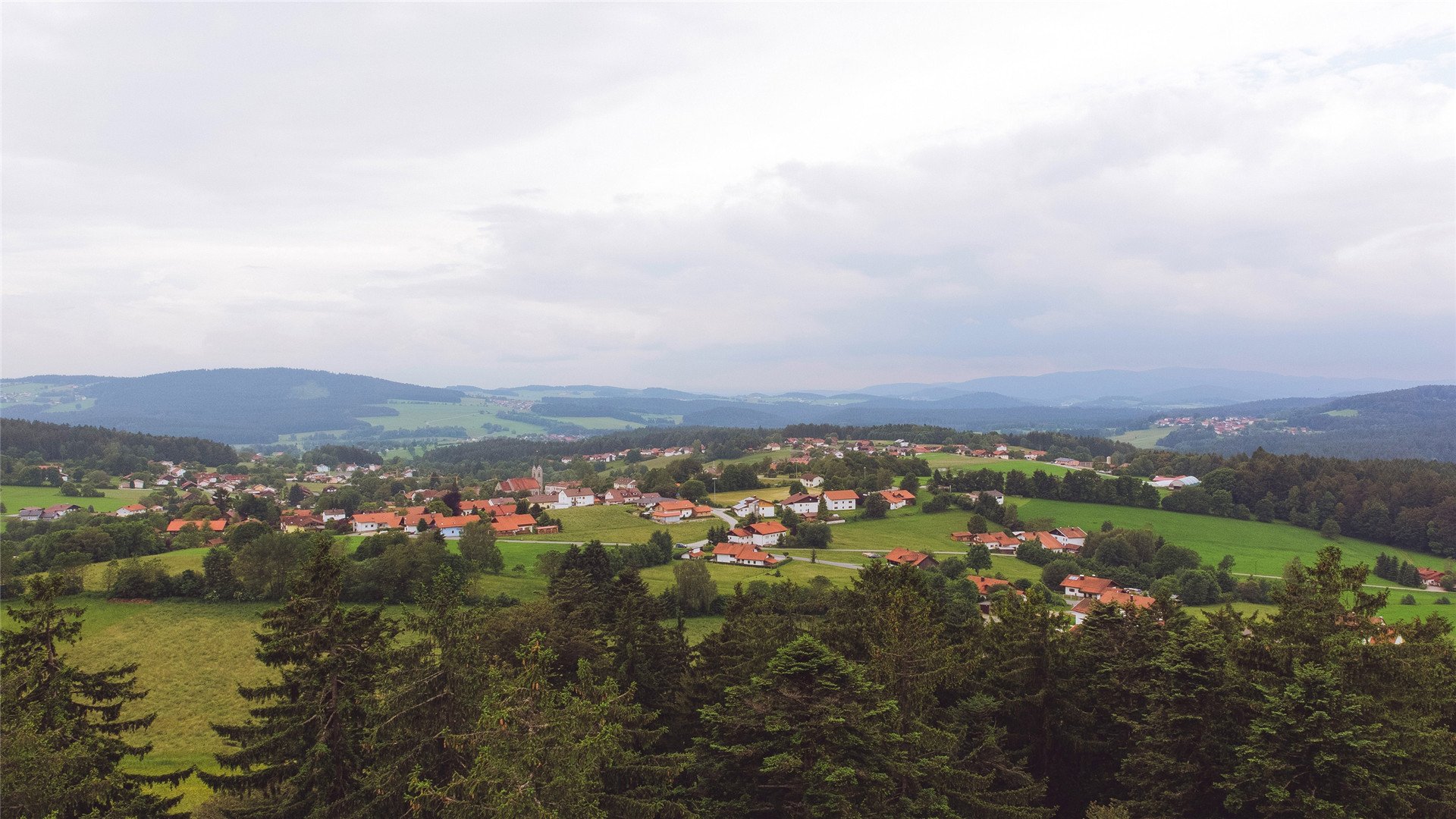 自然风光  德国 巴伐利亚  广阔  房子