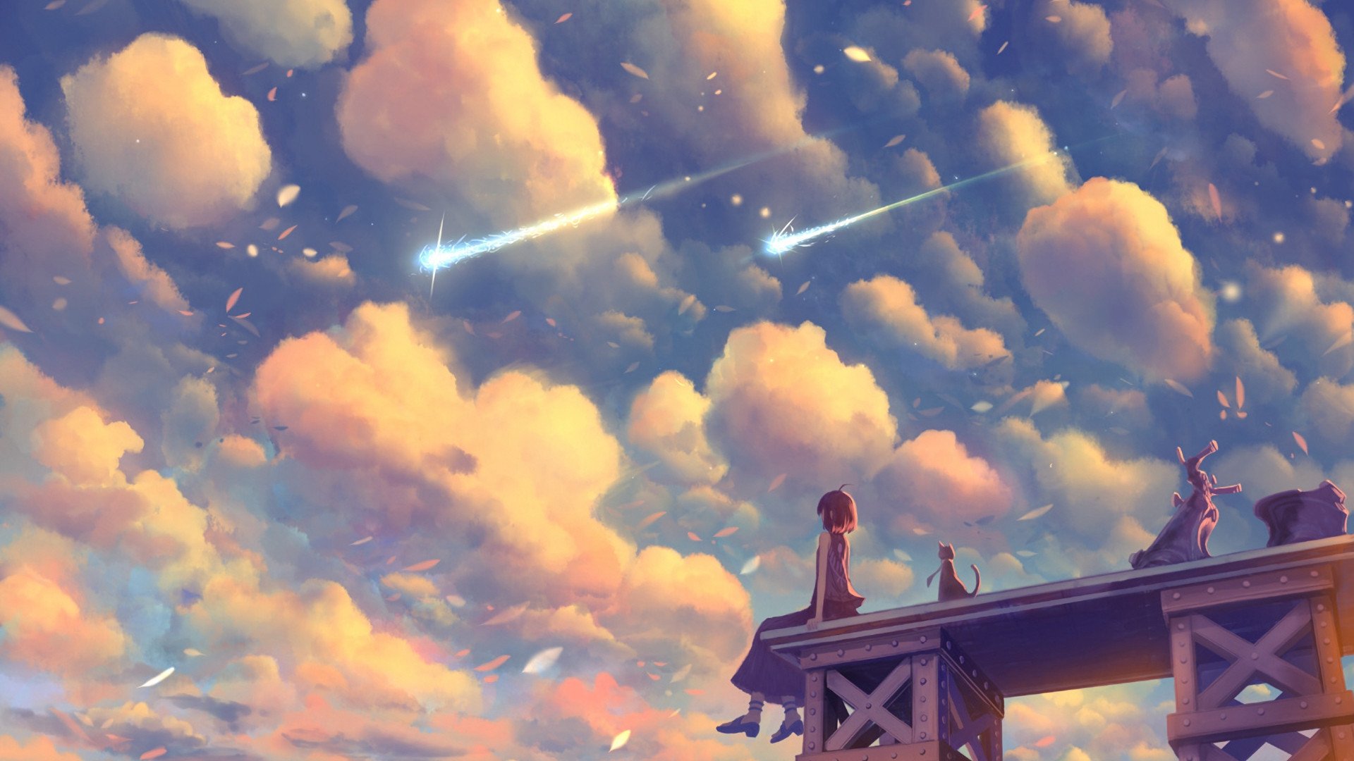 二次元 天空 云朵