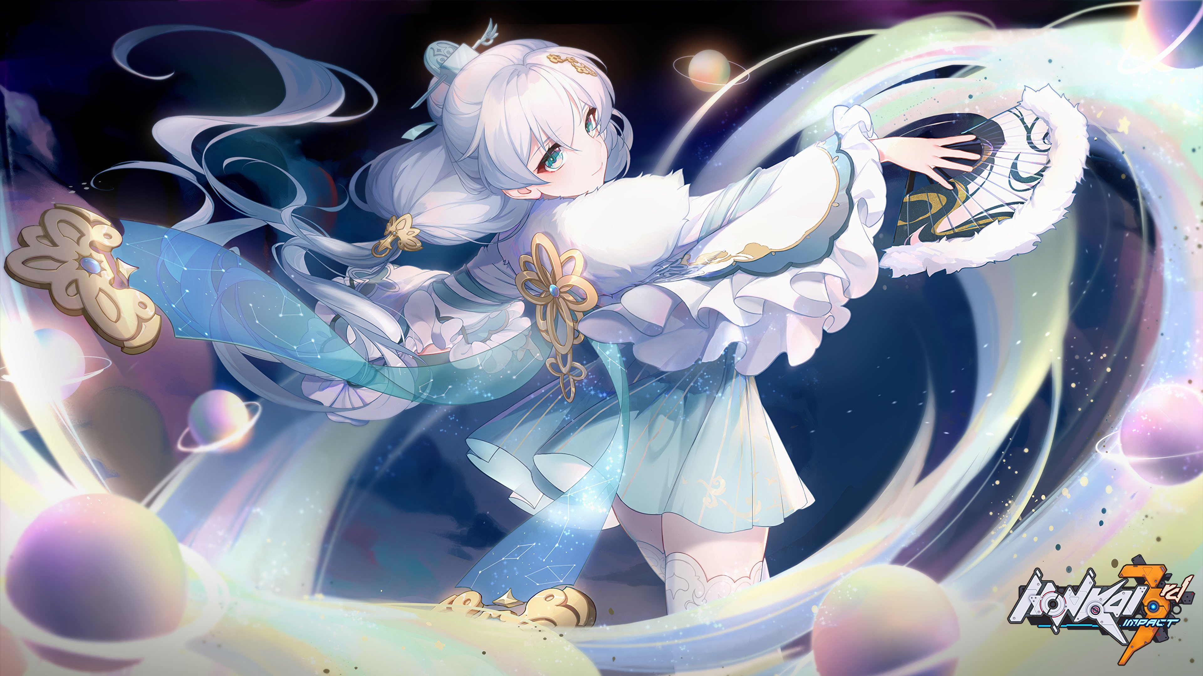 崩坏3 美少女 扇子 翩翩起舞