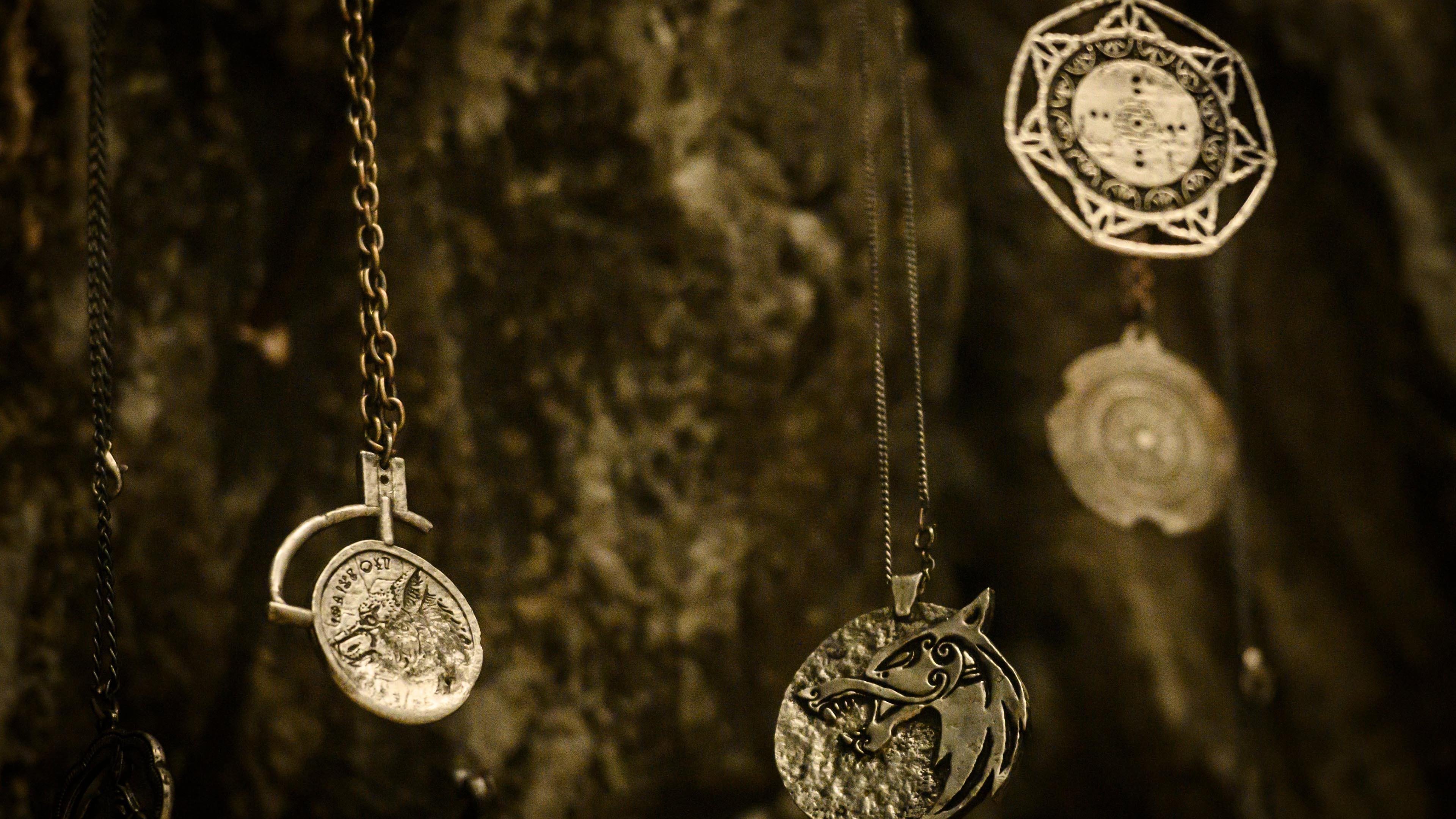 项链 文艺 复古 吊牌