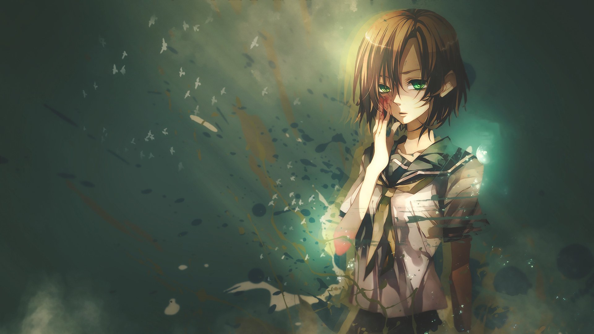 卡通人物 消失 灯光