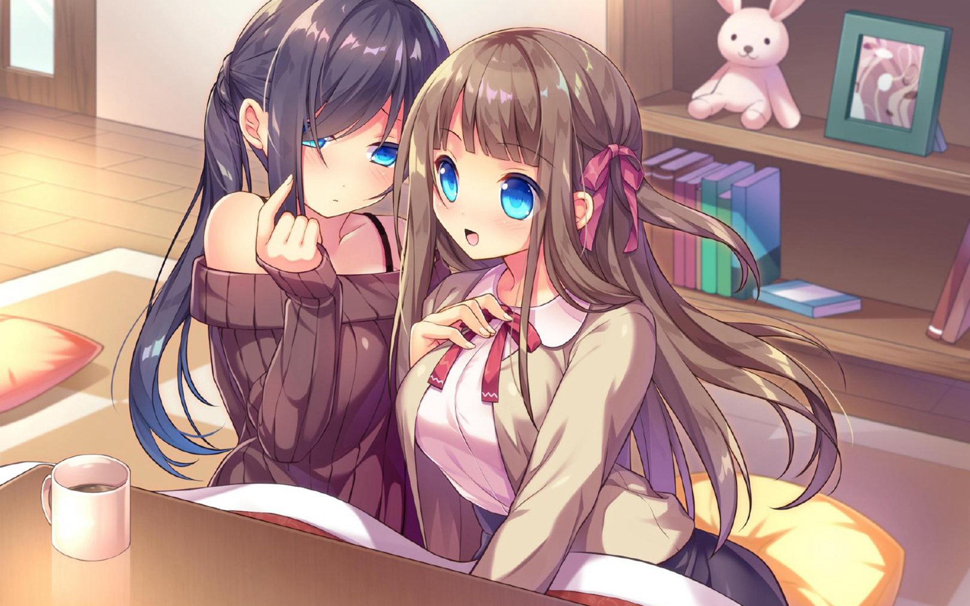 卡通人物 二次元 姊妹