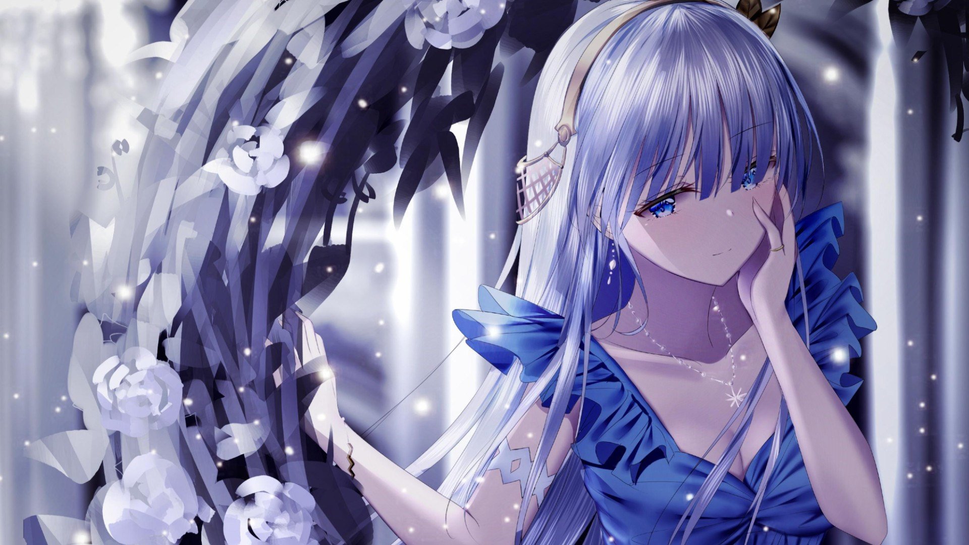 卡通人物 二次元 花园 美丽