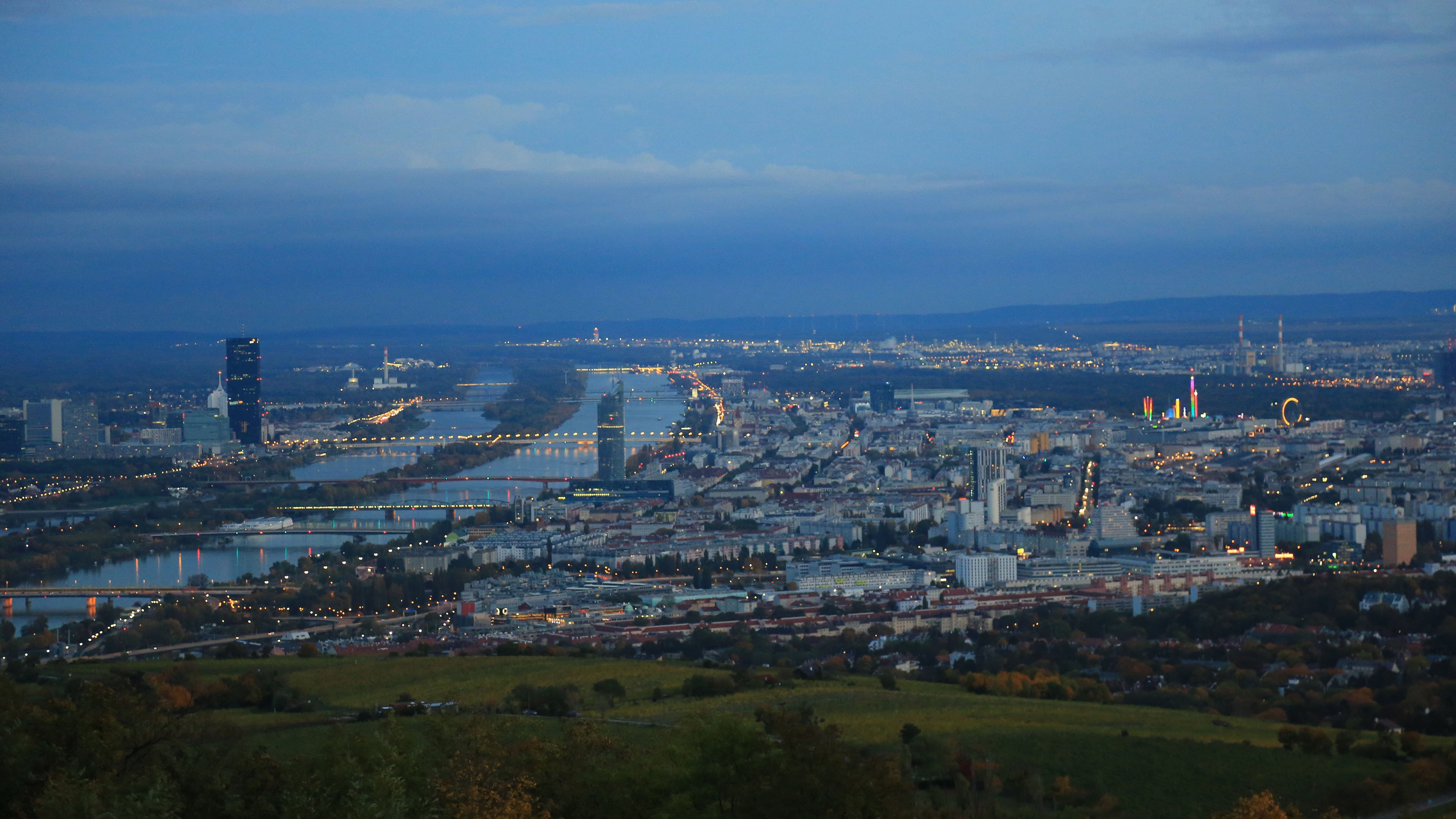 城市夜景 都市 夜幕 西雅图