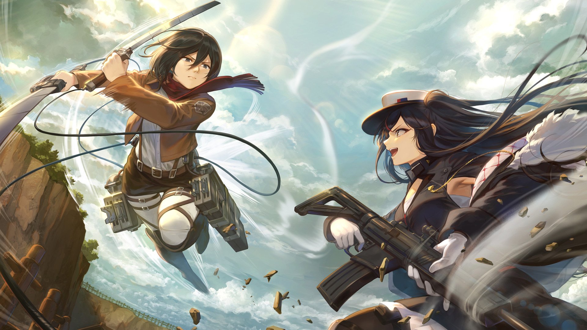 进击的巨人 三笠 碧蓝航线 对战