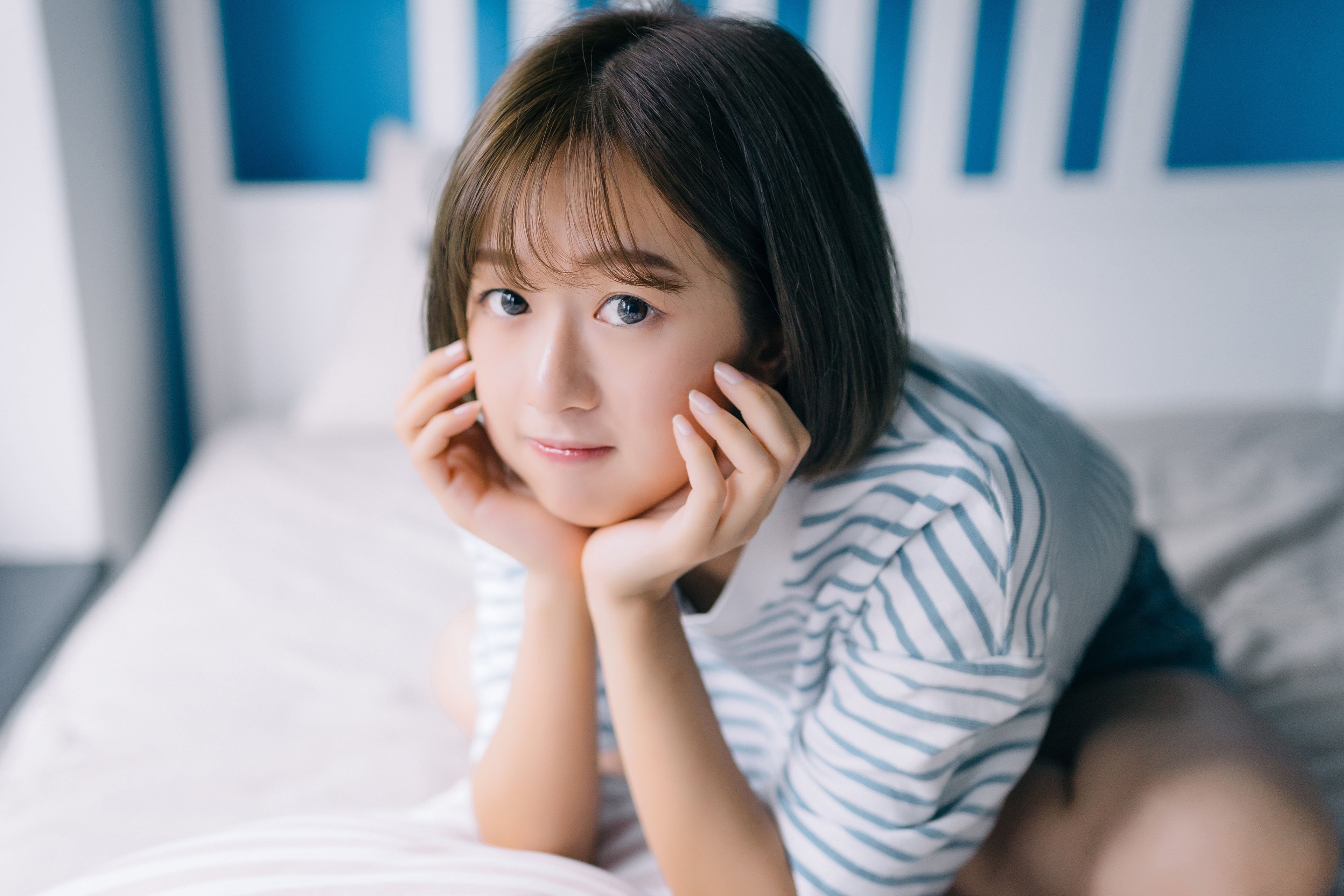 清纯  短发 可爱  甜美  俏皮