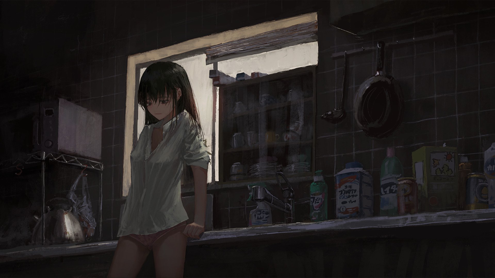 卡通人物 厨房 衬衣