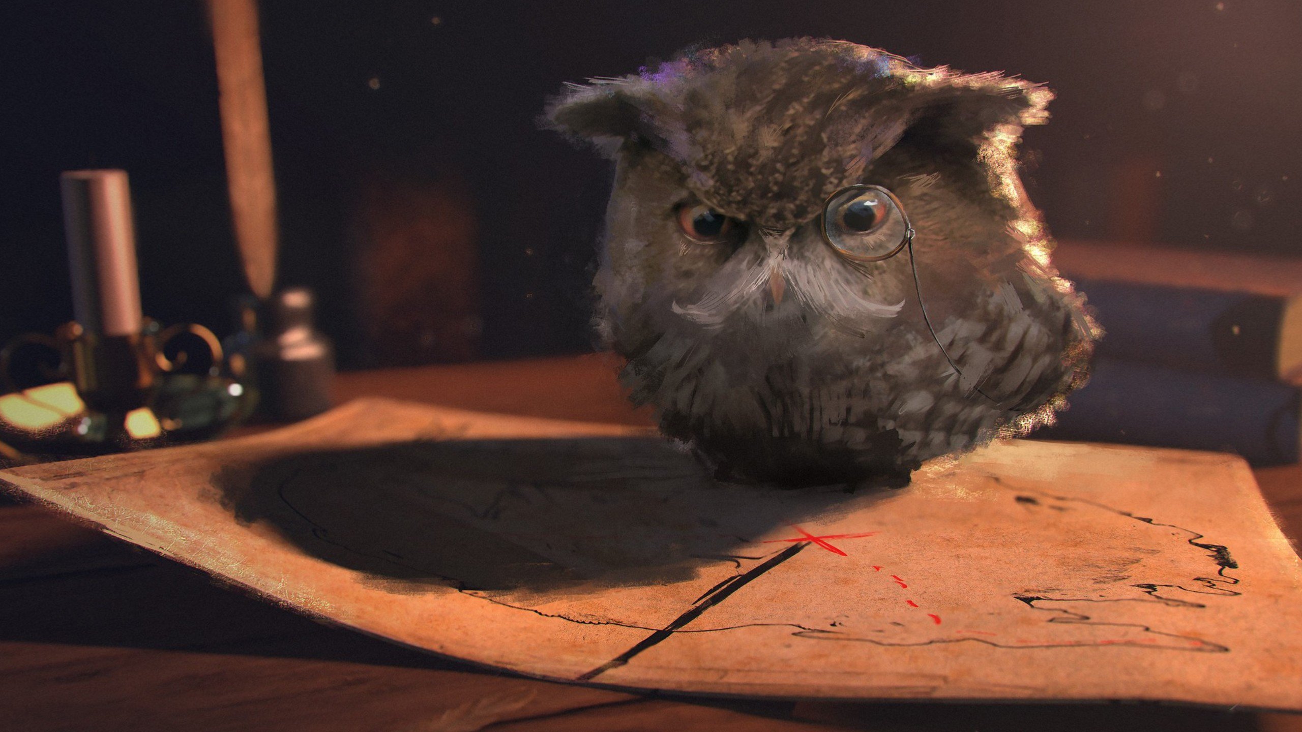 猫头鹰 地图 通话