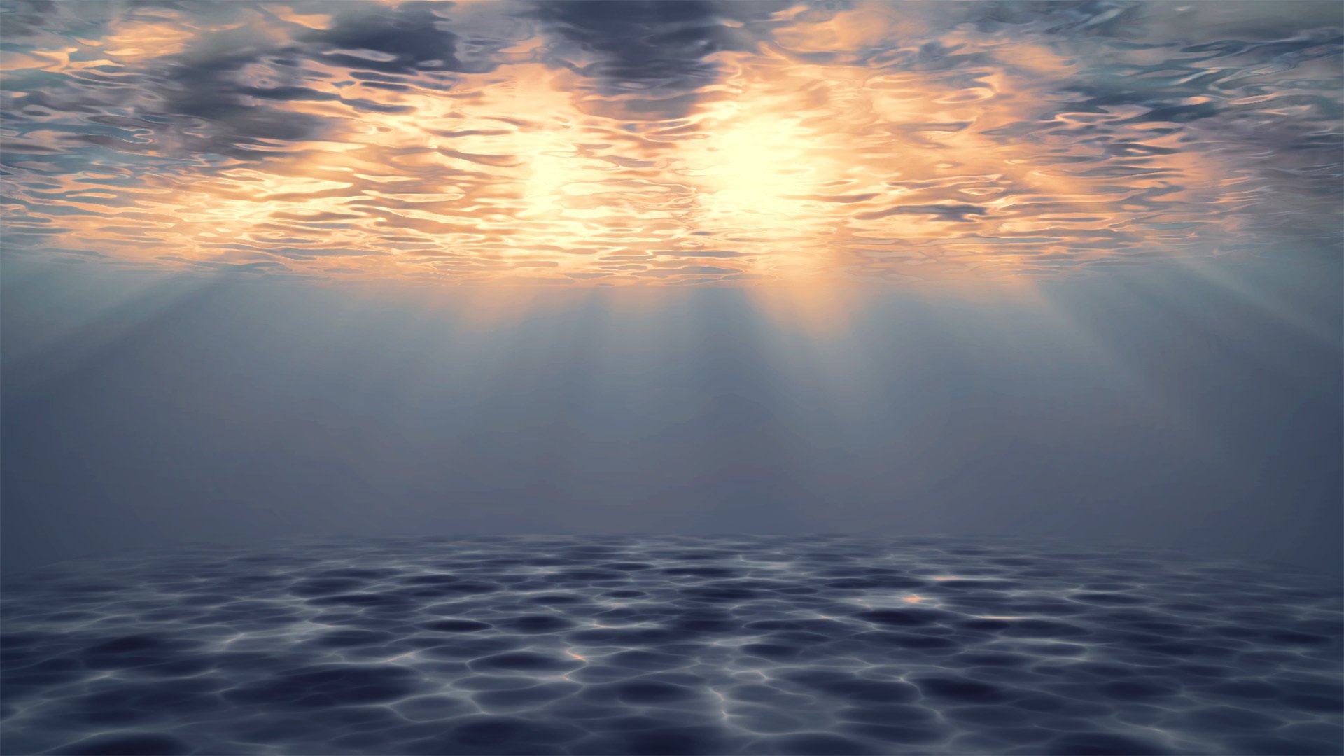 海洋天堂 阳光 深海 清澈 空灵 神秘