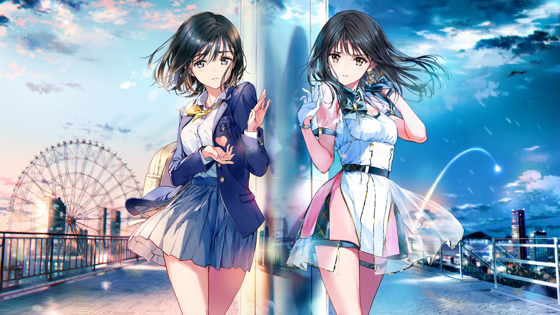 卡通人物 姐妹 二次元