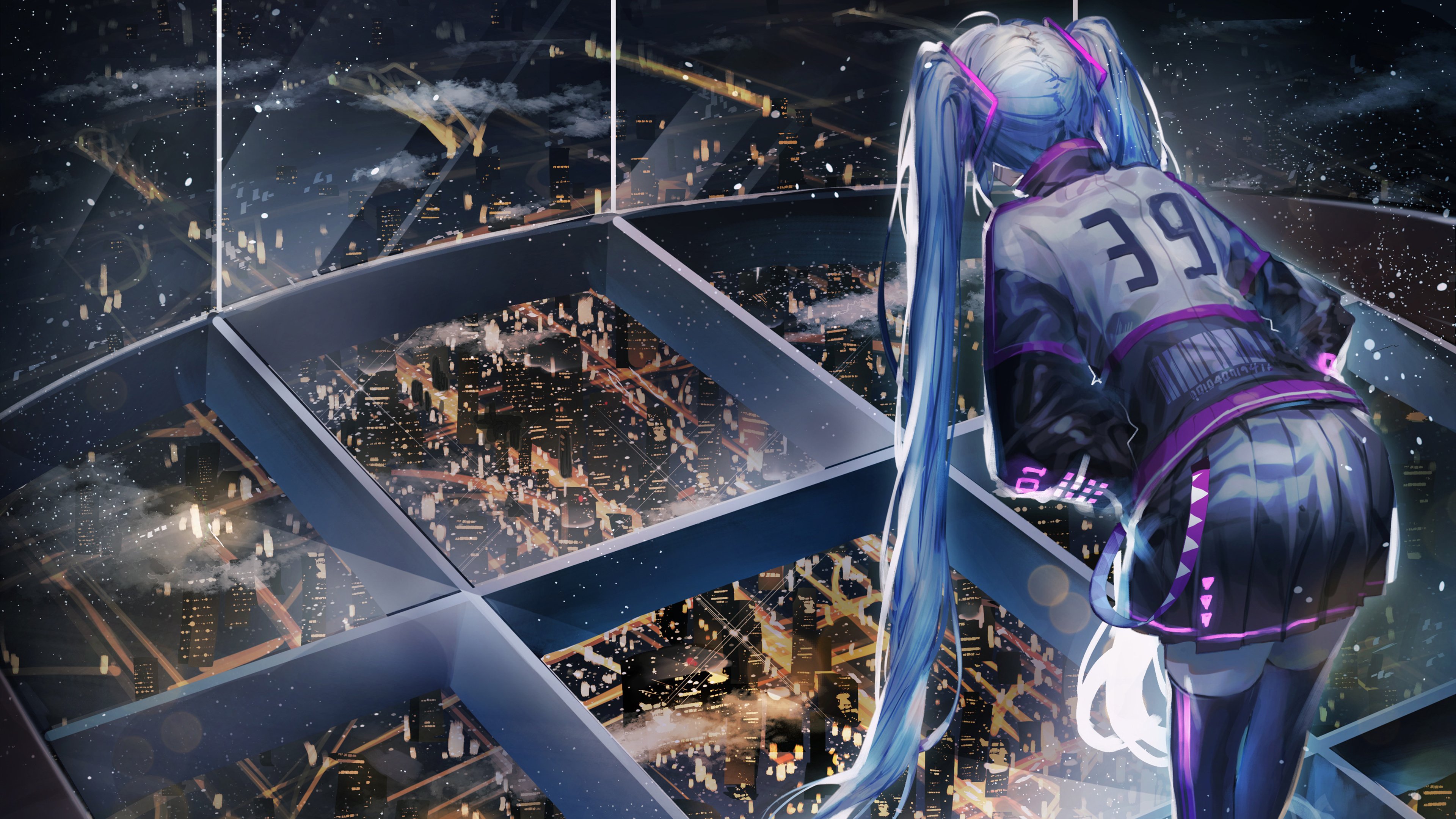 卡通人物 初音 玻璃