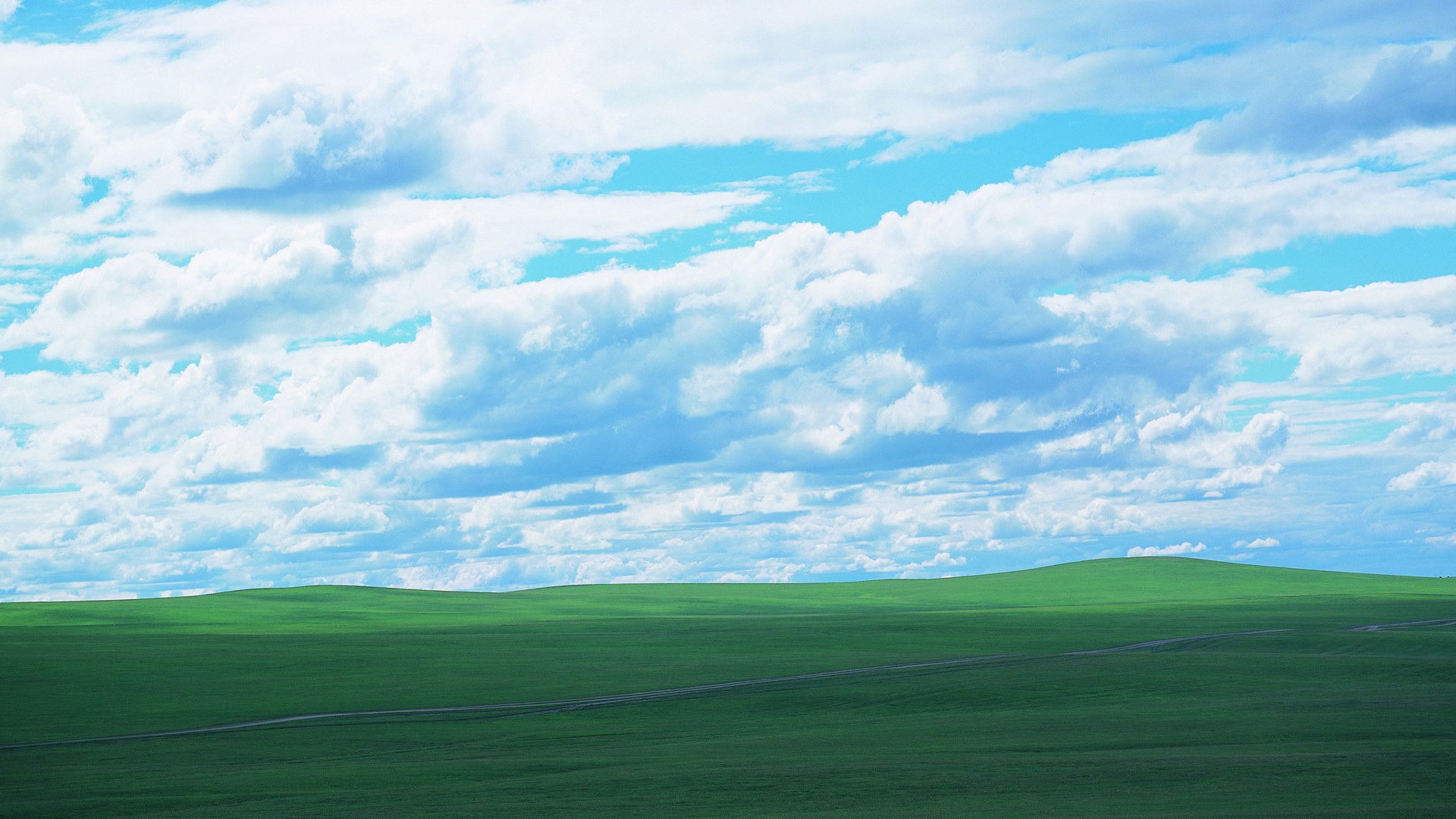 蓝天白云 云朵 草原 一望无际