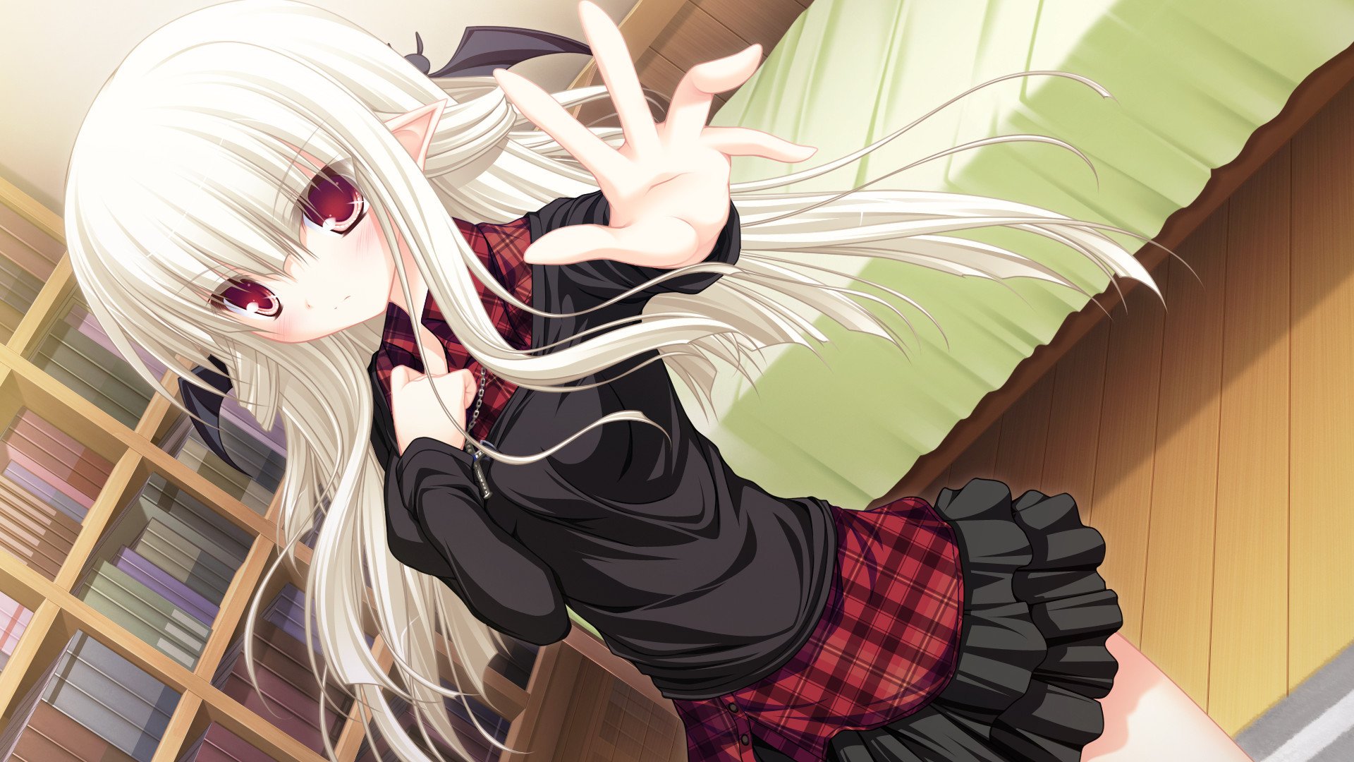 白发少女 大眼女孩 精灵 兽耳