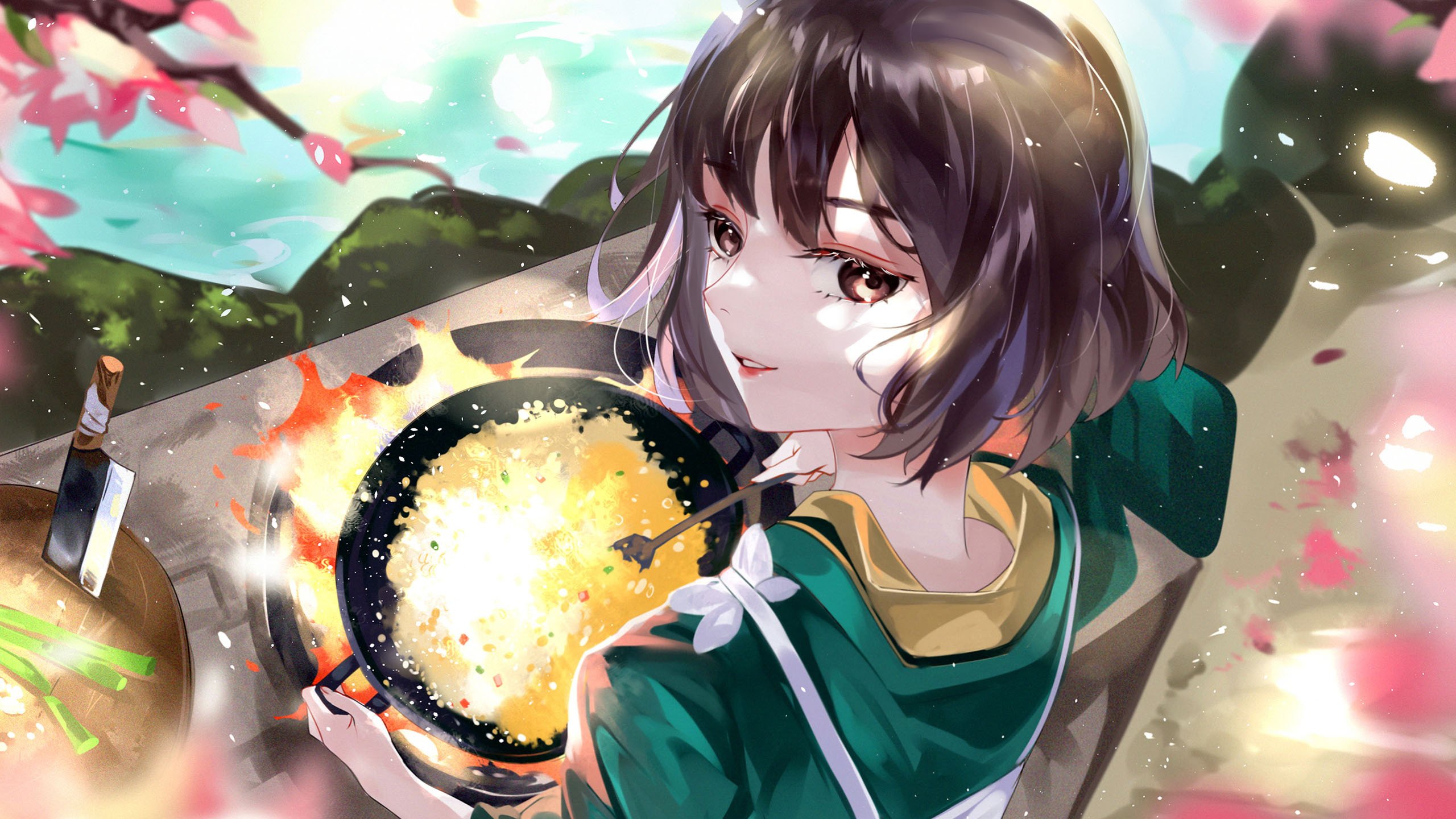 二次元 厨师 蛋炒饭 厨娘