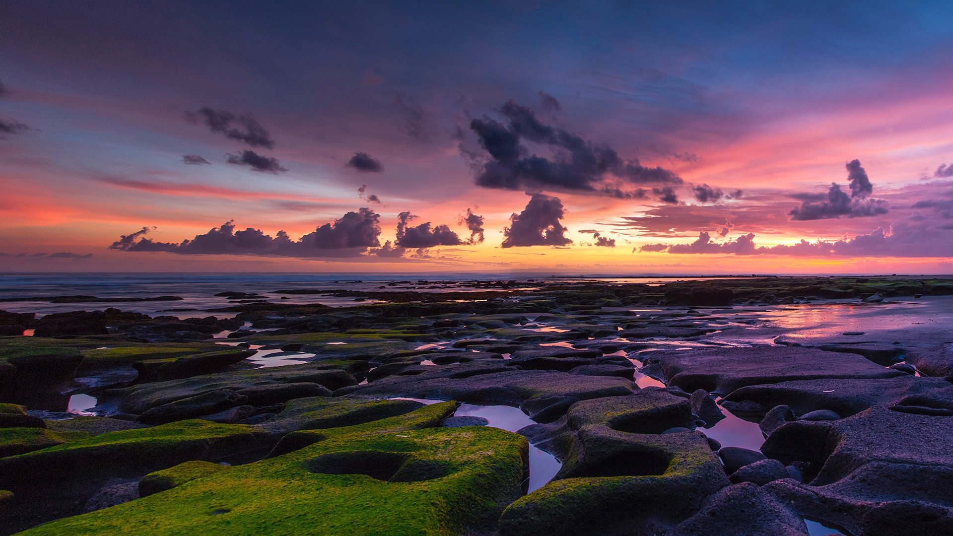 落日余晖 河流 夕阳 晚霞