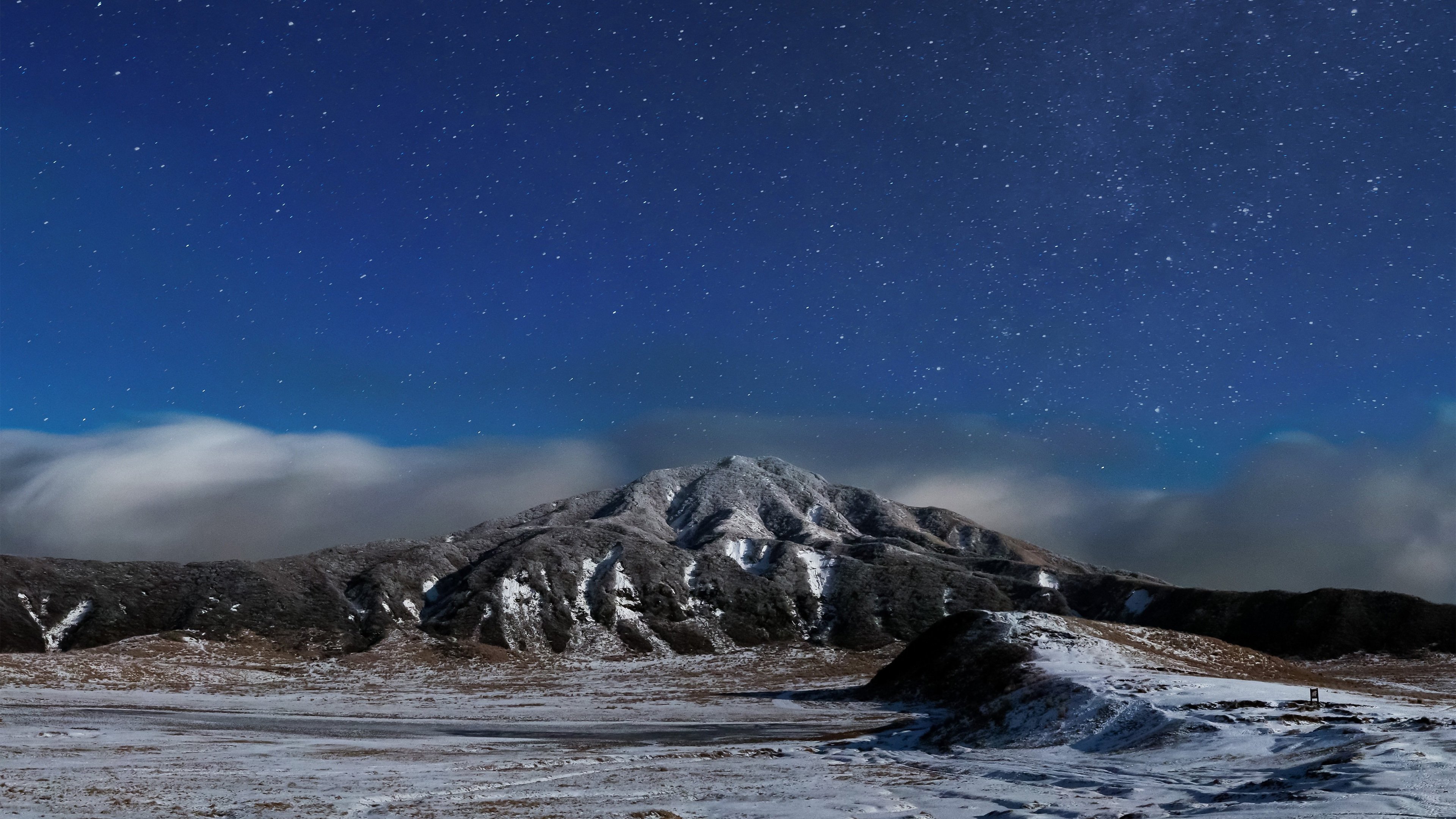 自然风光 星空 雪山 繁星