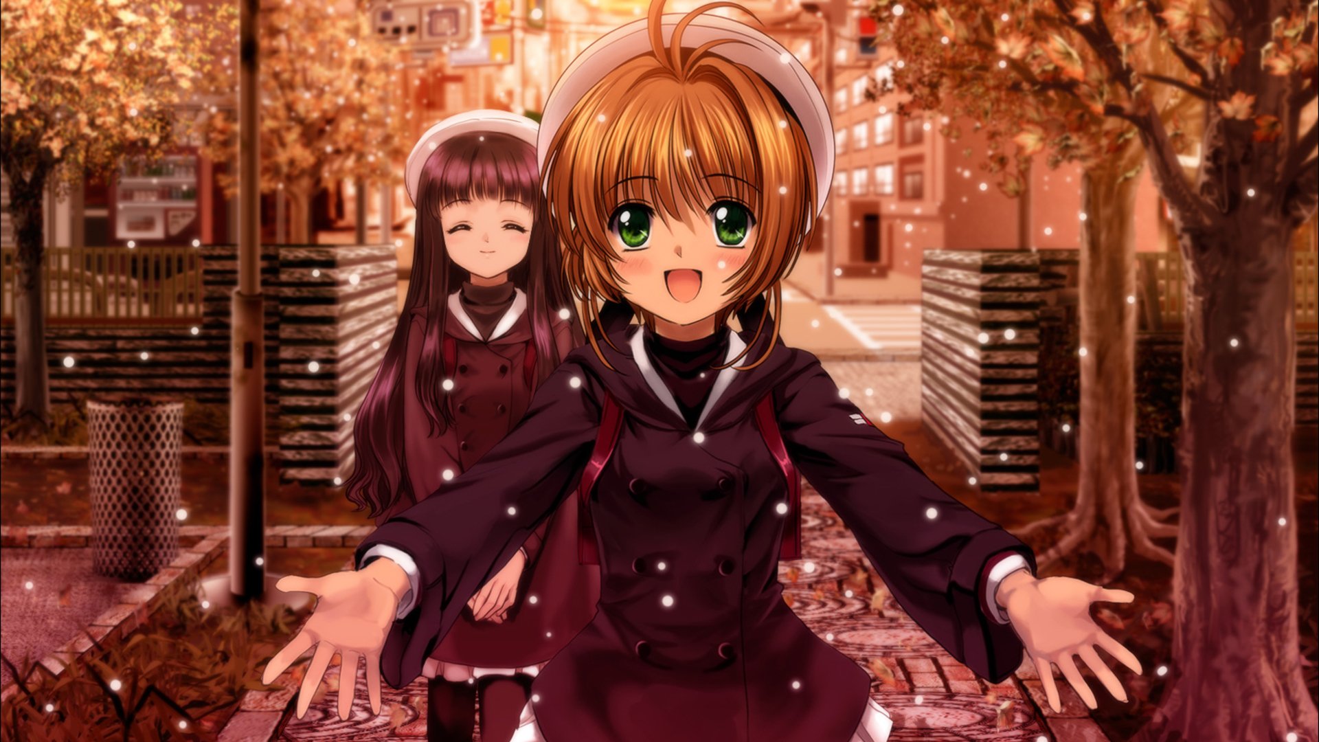 冬季的拥抱 雪纷纷 大眼女孩