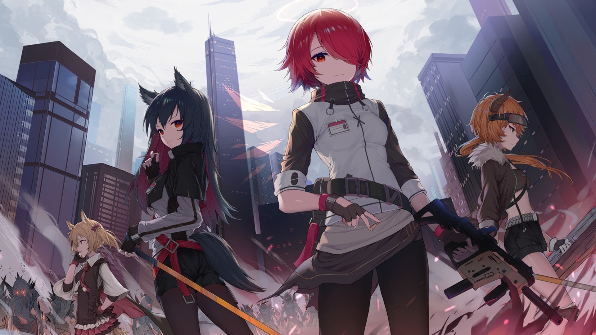 明日方舟 猫耳 科幻 城市 战争 未来