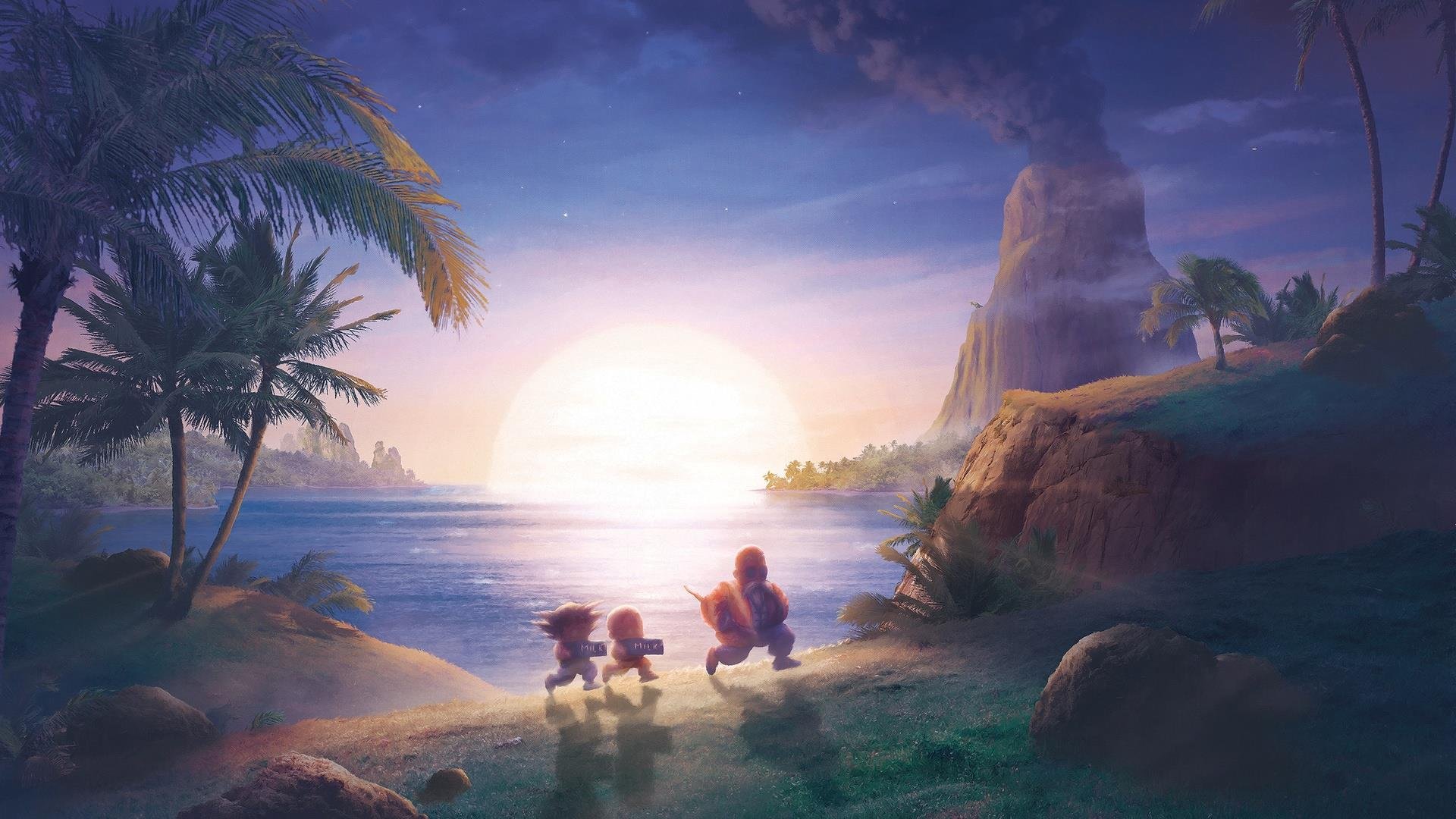 七龙珠 龟仙人 龟派气功 牛奶 孙悟空 小林