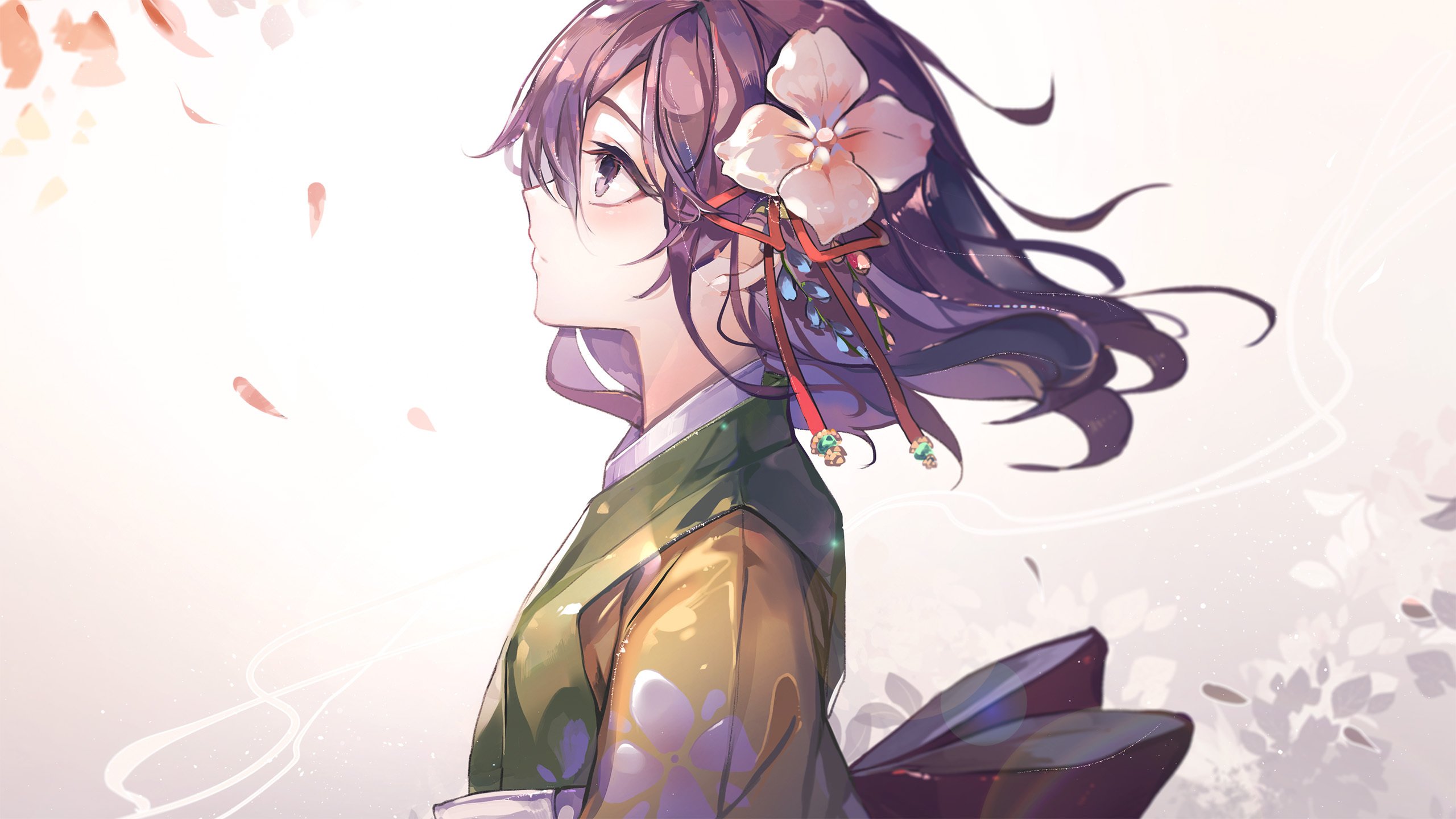 和服女孩 微风 头饰