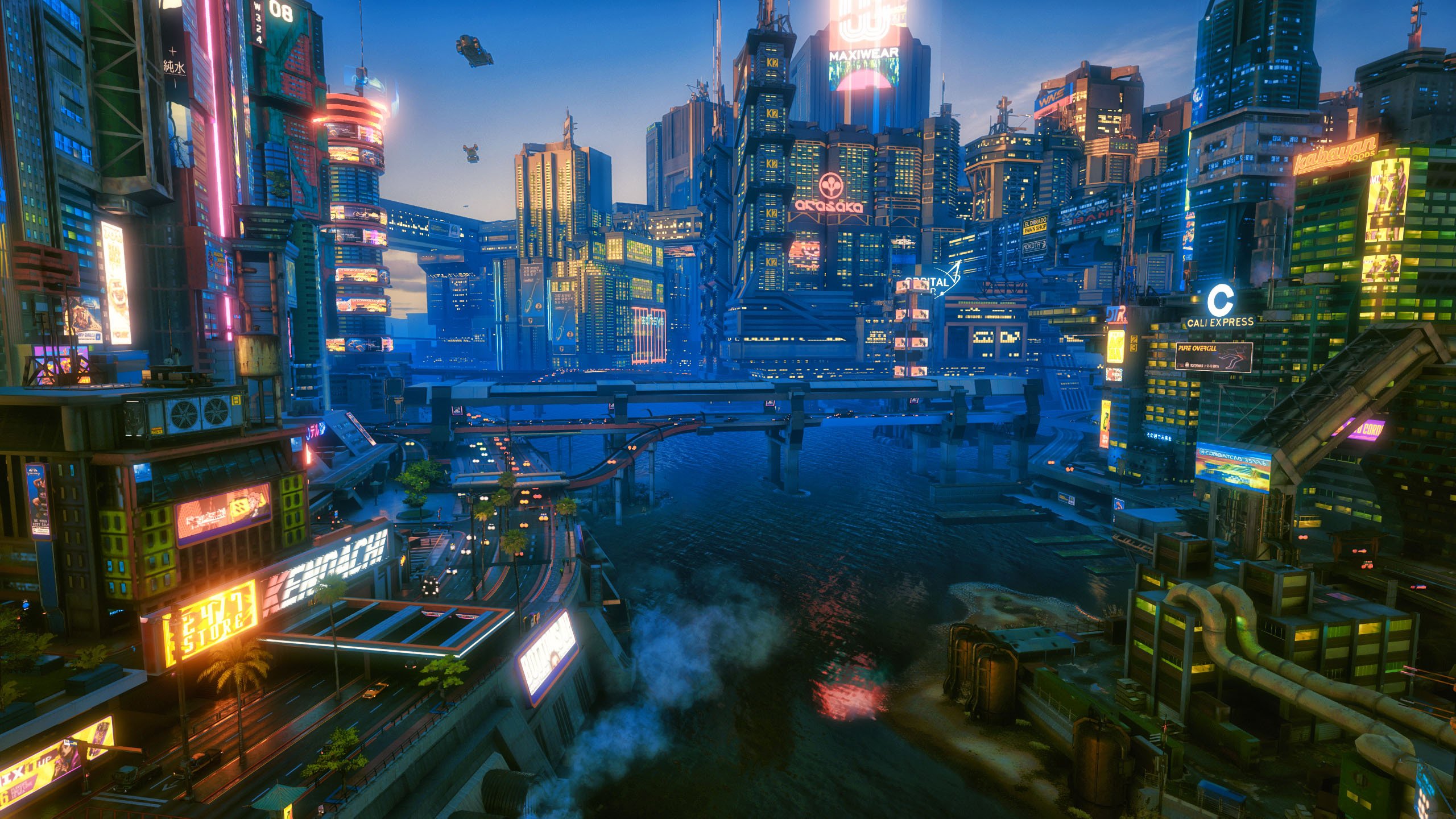 主机游戏 赛博朋克 2077 未来城市