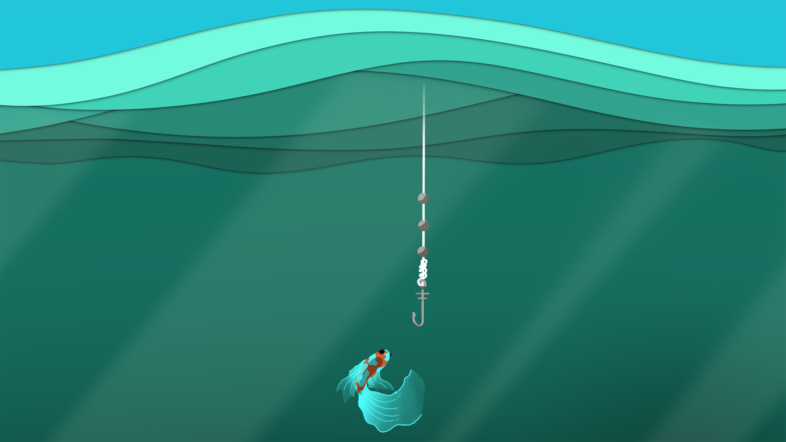 鱼钩 钓鱼 金额 寓言