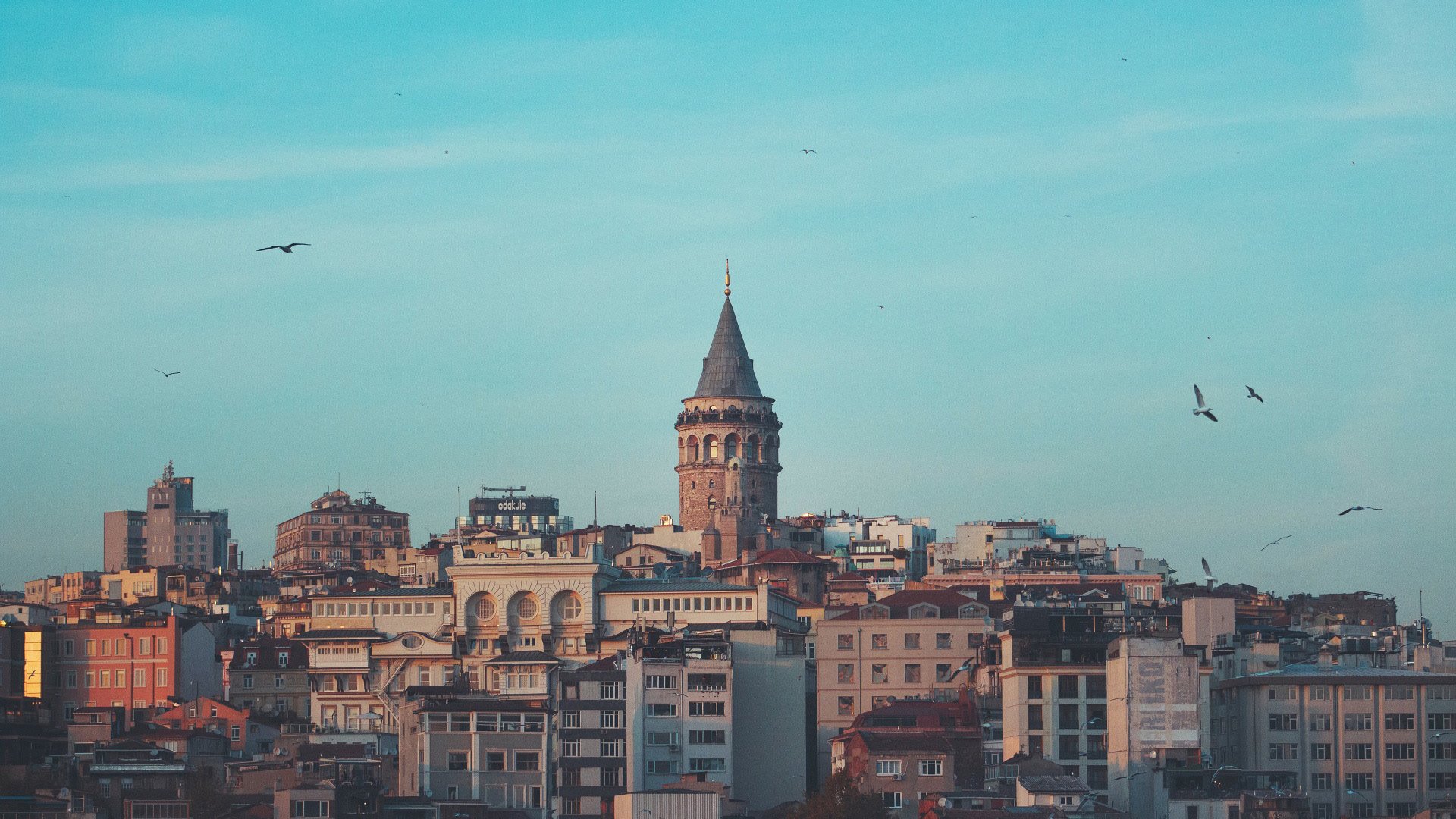 城市夜景 伊斯坦布尔 中东建筑