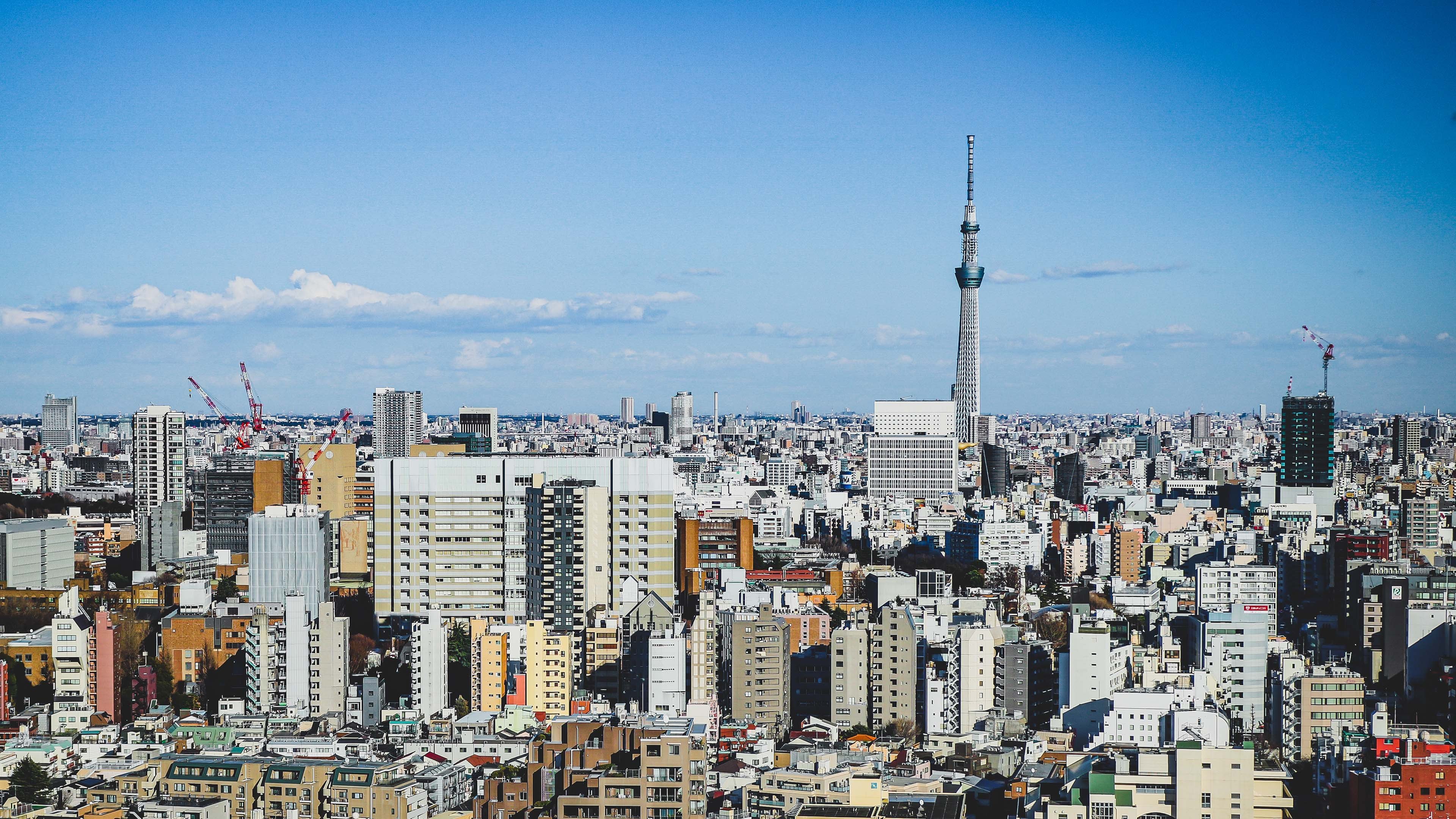 日本 东京 城市 天空 铁塔