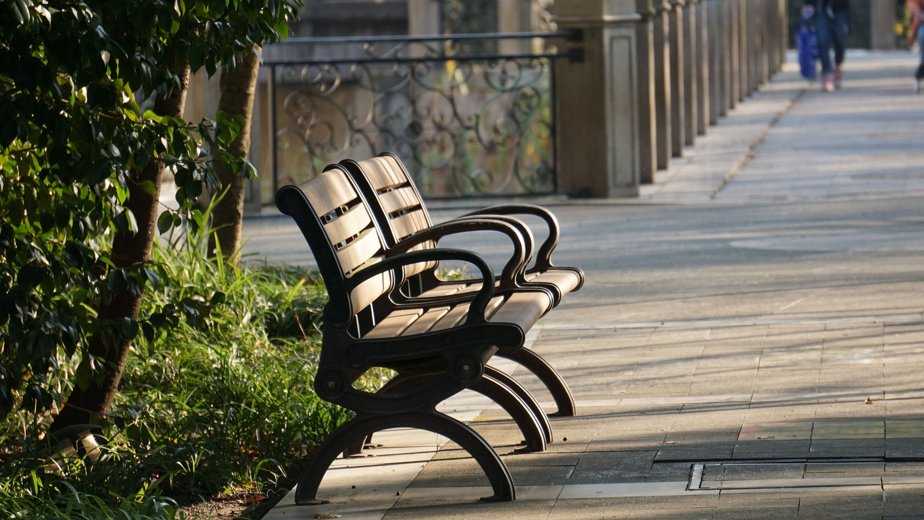 静物写真 公园 椅子 午后阳光