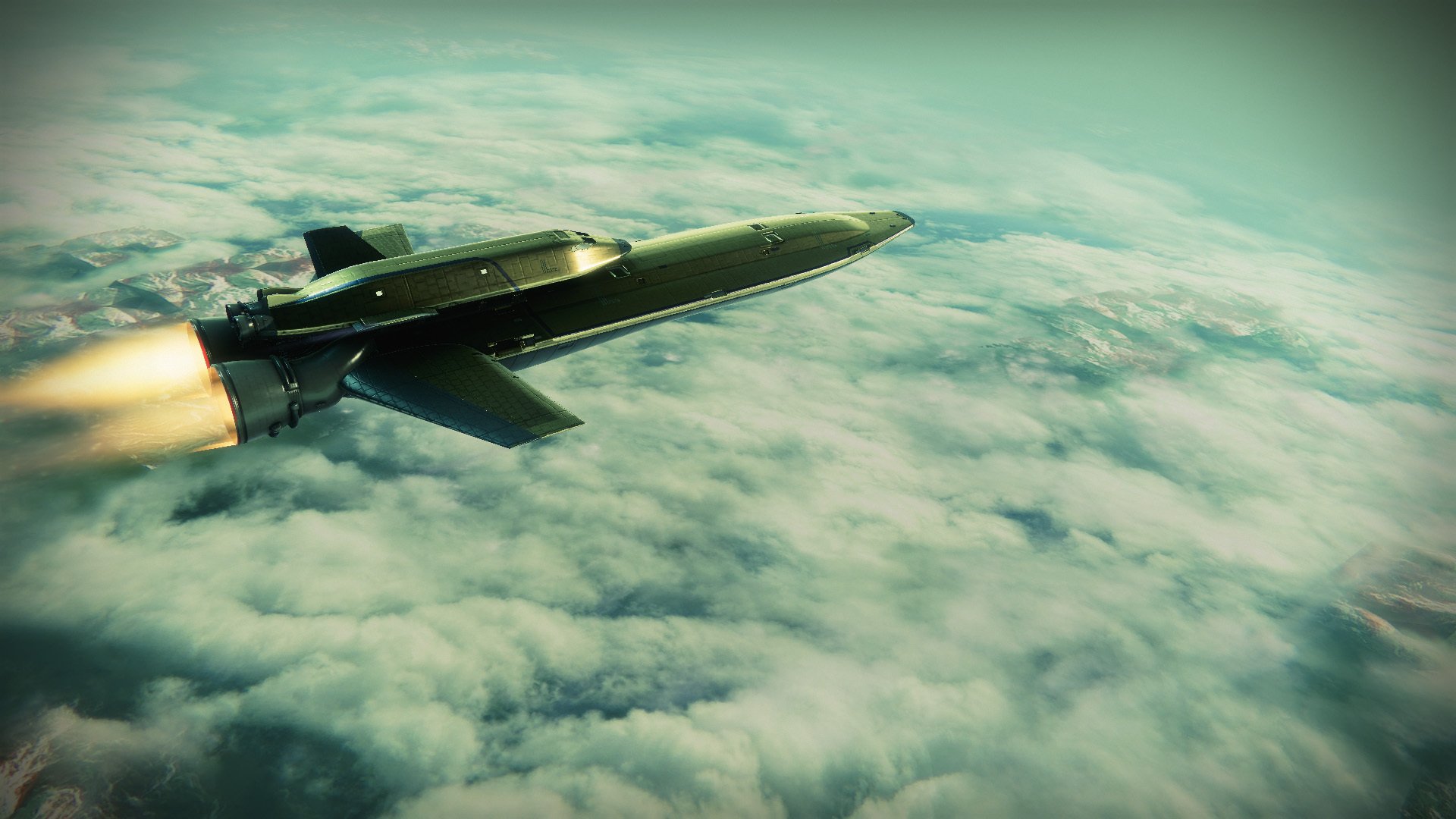 飞船 宇宙 太空 飞行 云层