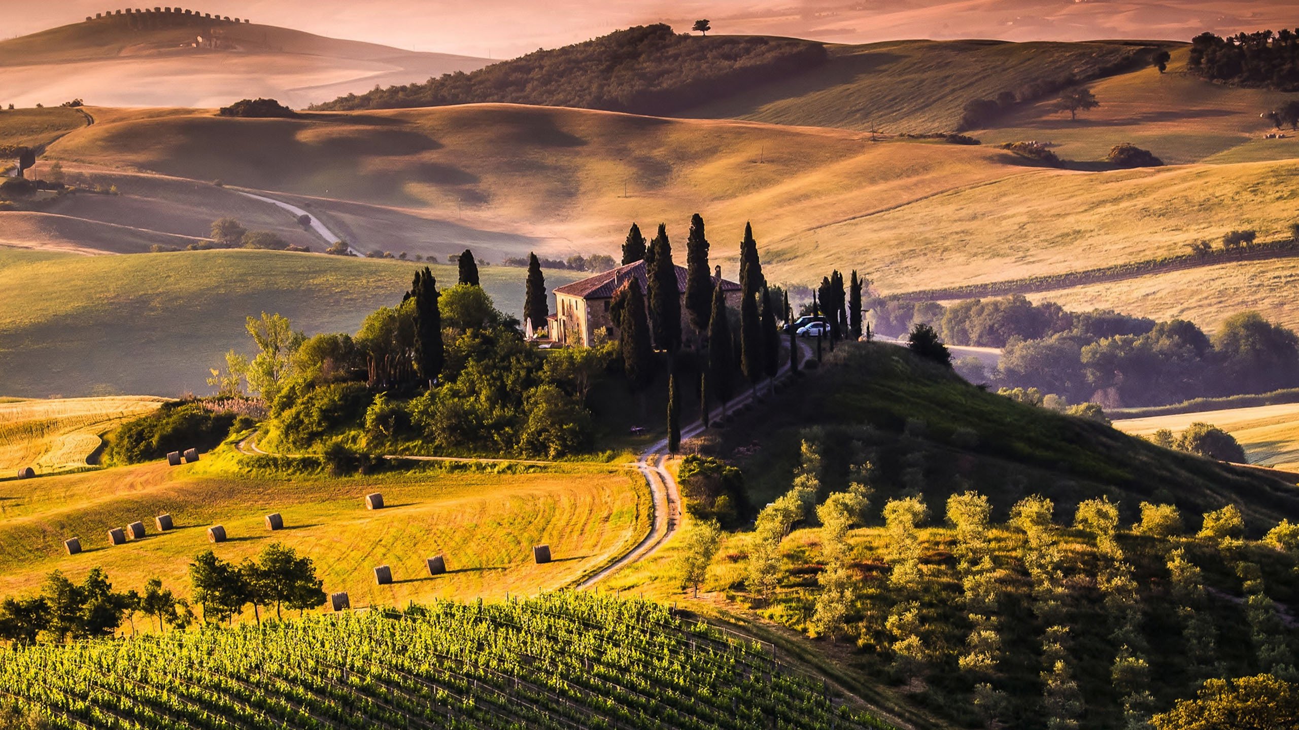 秋意正浓 城堡 庄园 草地